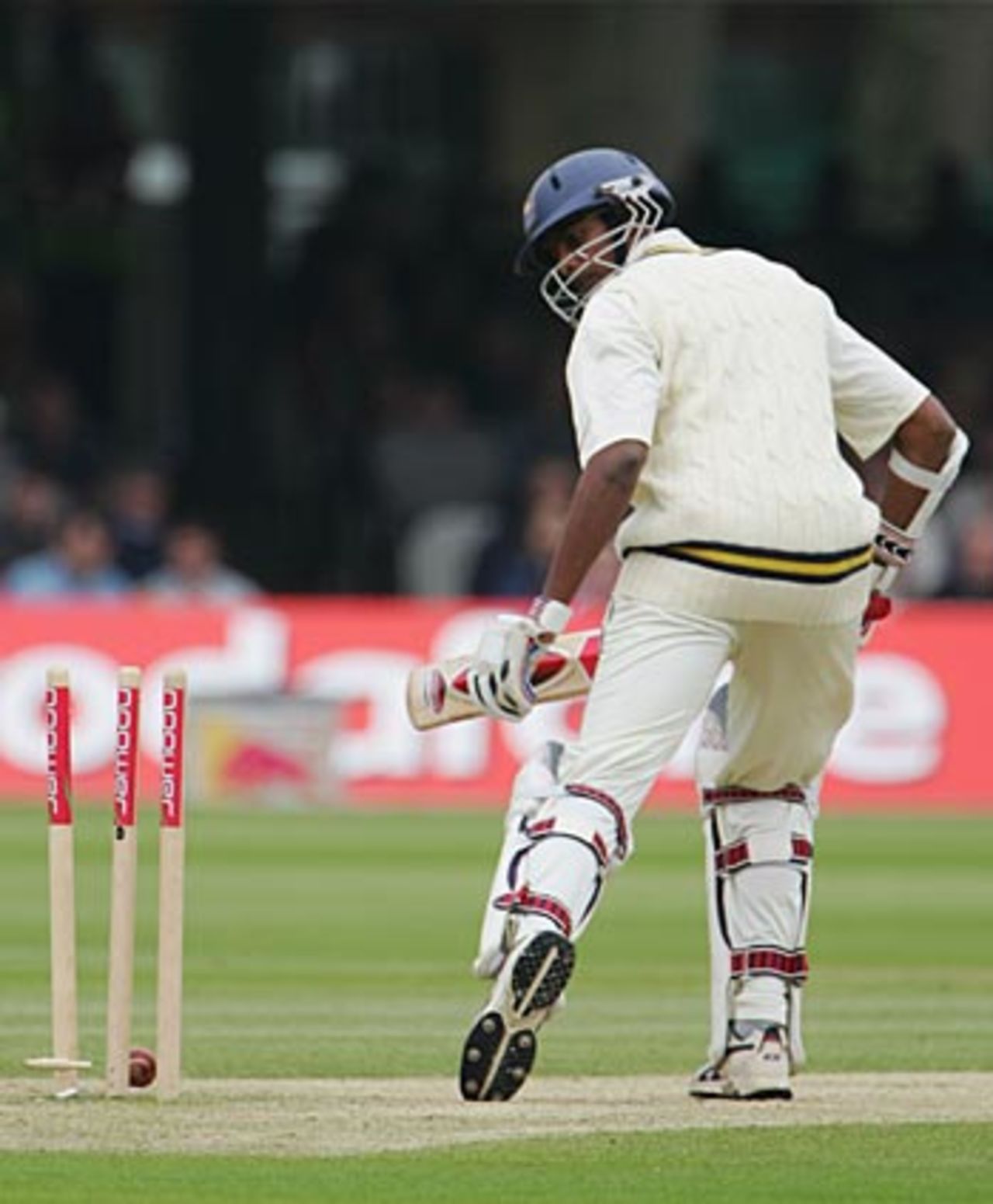 Jehan Mubarak is bowled by Matthew Hoggard in Sri Lanka's follow-on, England v Sri Lanka, 1st Test, Lord's, May 13, 2006