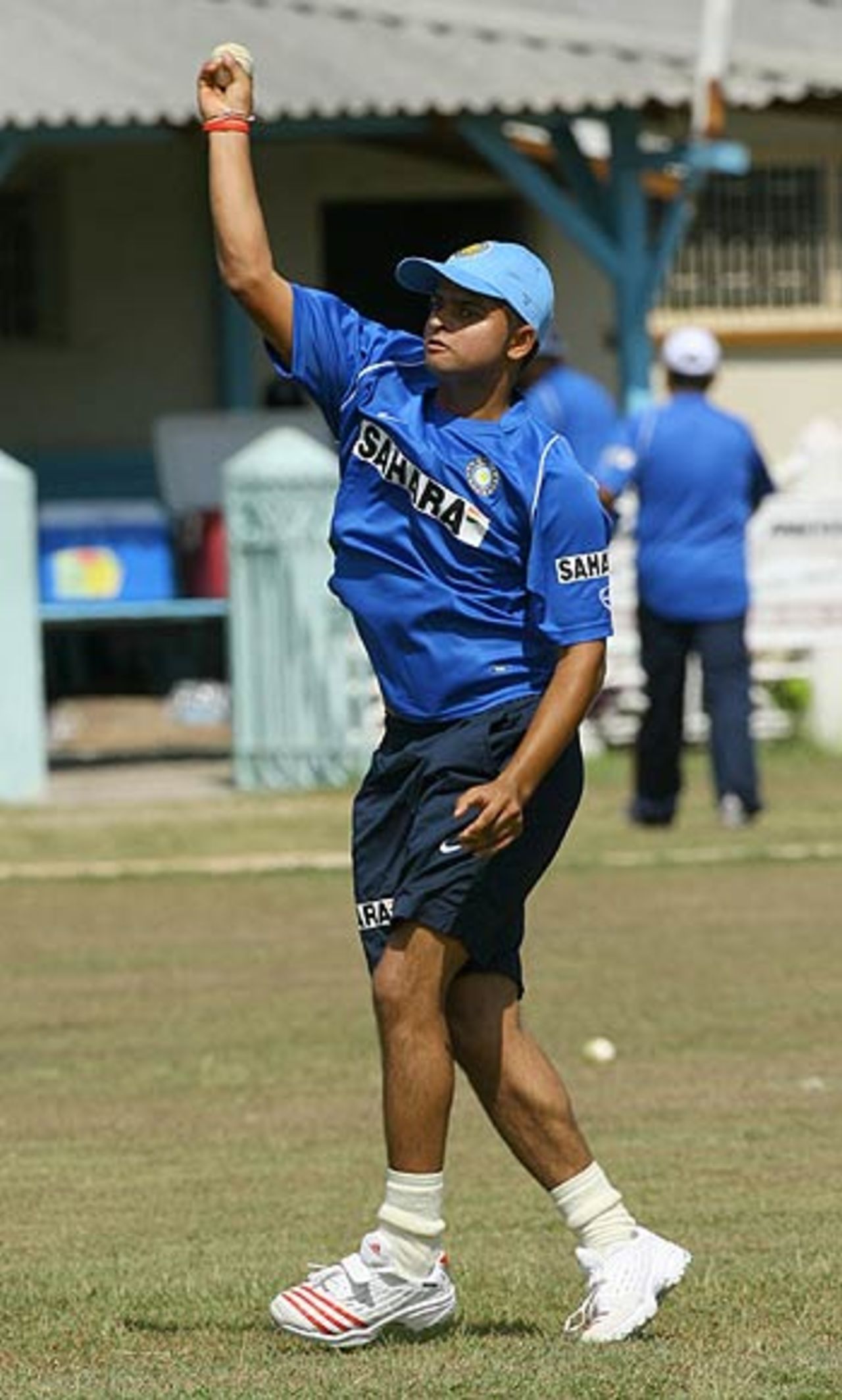 Suresh Raina takes part in a fielding drill, Spanish Town, West Indies, May 15, 2006