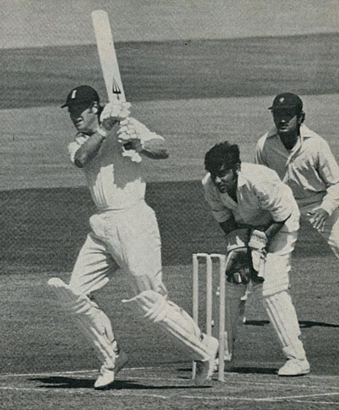 Dennis Amiss on the attack on his way to 79 England v India, 3rd Test, Edgbaston, July 4, 1974