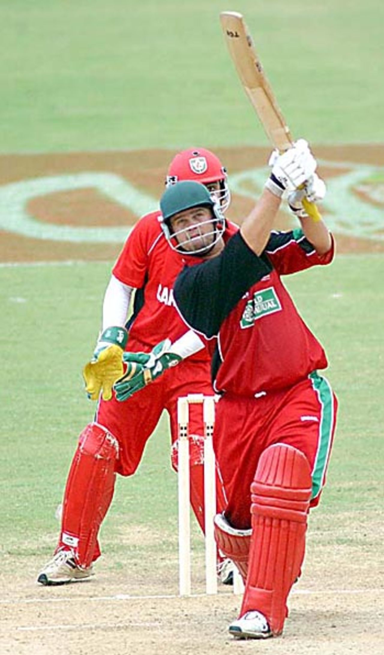 Piet Rinke hits over the top on his way to 72, Canada v Zimbabwe, Tri-Nation ODI, Trinidad, May 16, 2006