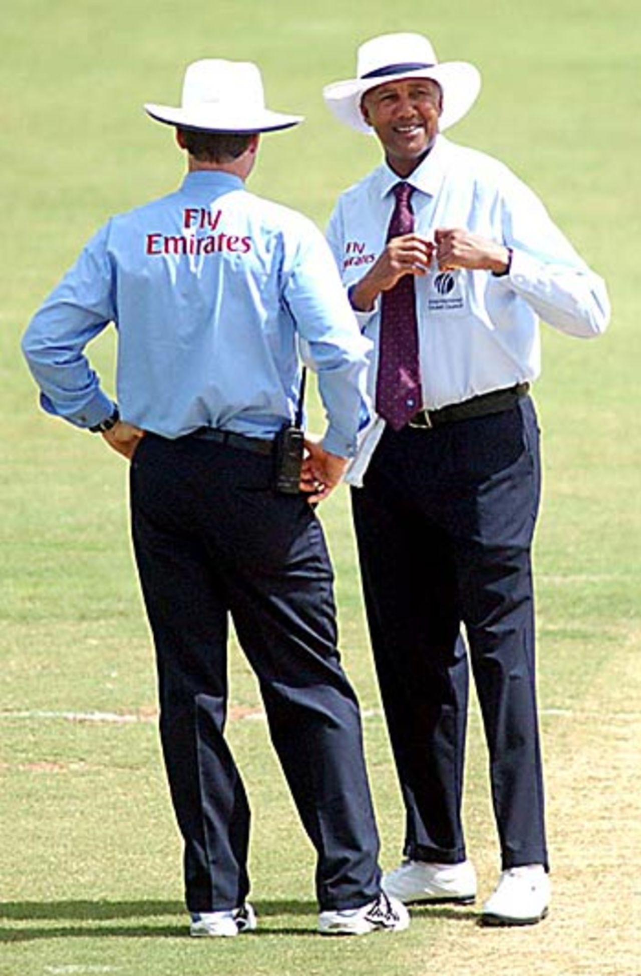 Roger Dill, the first umpire from the Associates/Affiliates panel to stand in an ODI, Canada v Zimbabwe, Tri-Nation ODI, Trinidad, May 16, 2006