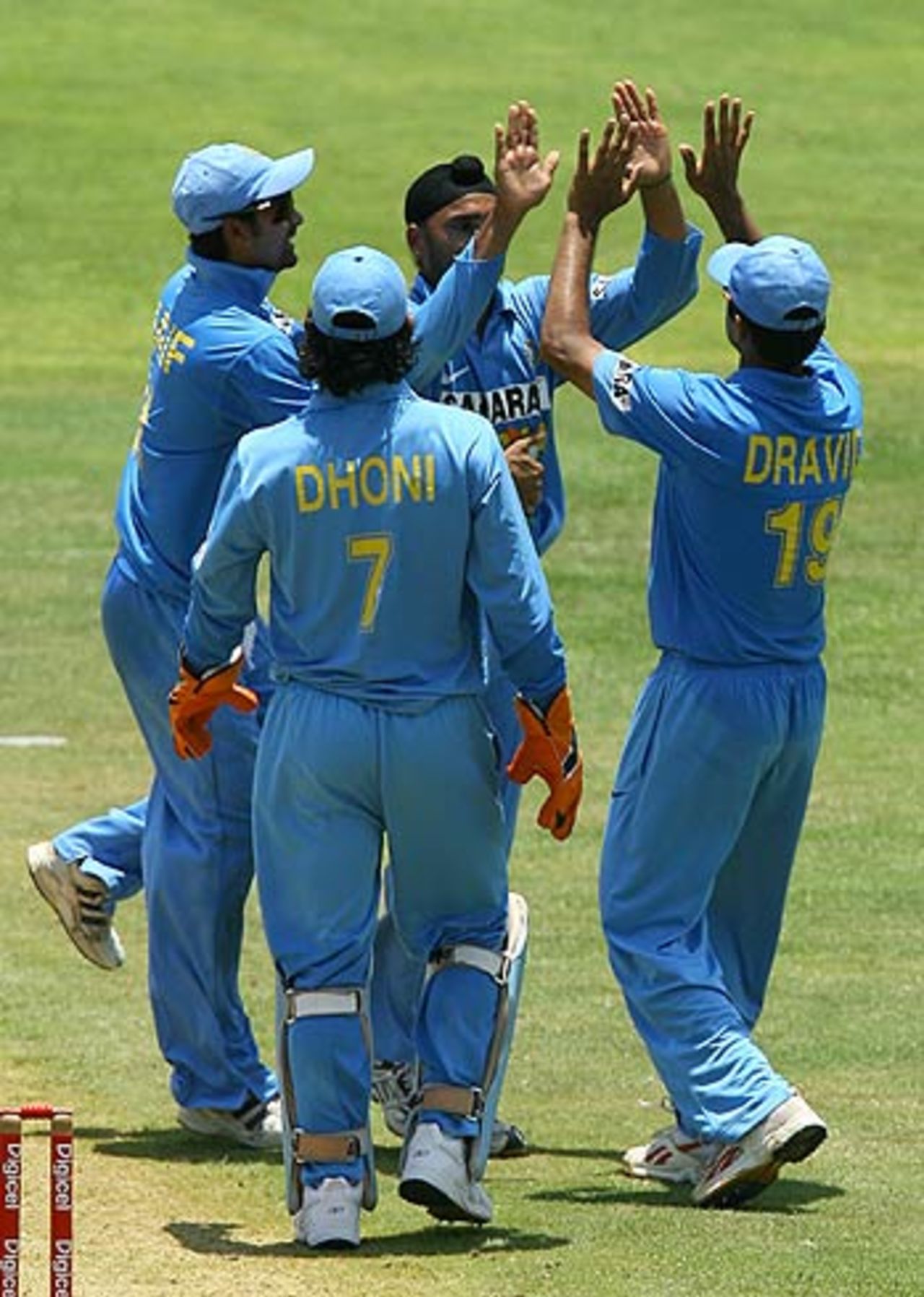 Harbhajan Singh gets Ramnaresh Sarwan and his team-mates love it, West Indies v India, 1st ODI, Kingston, May 18, 2006