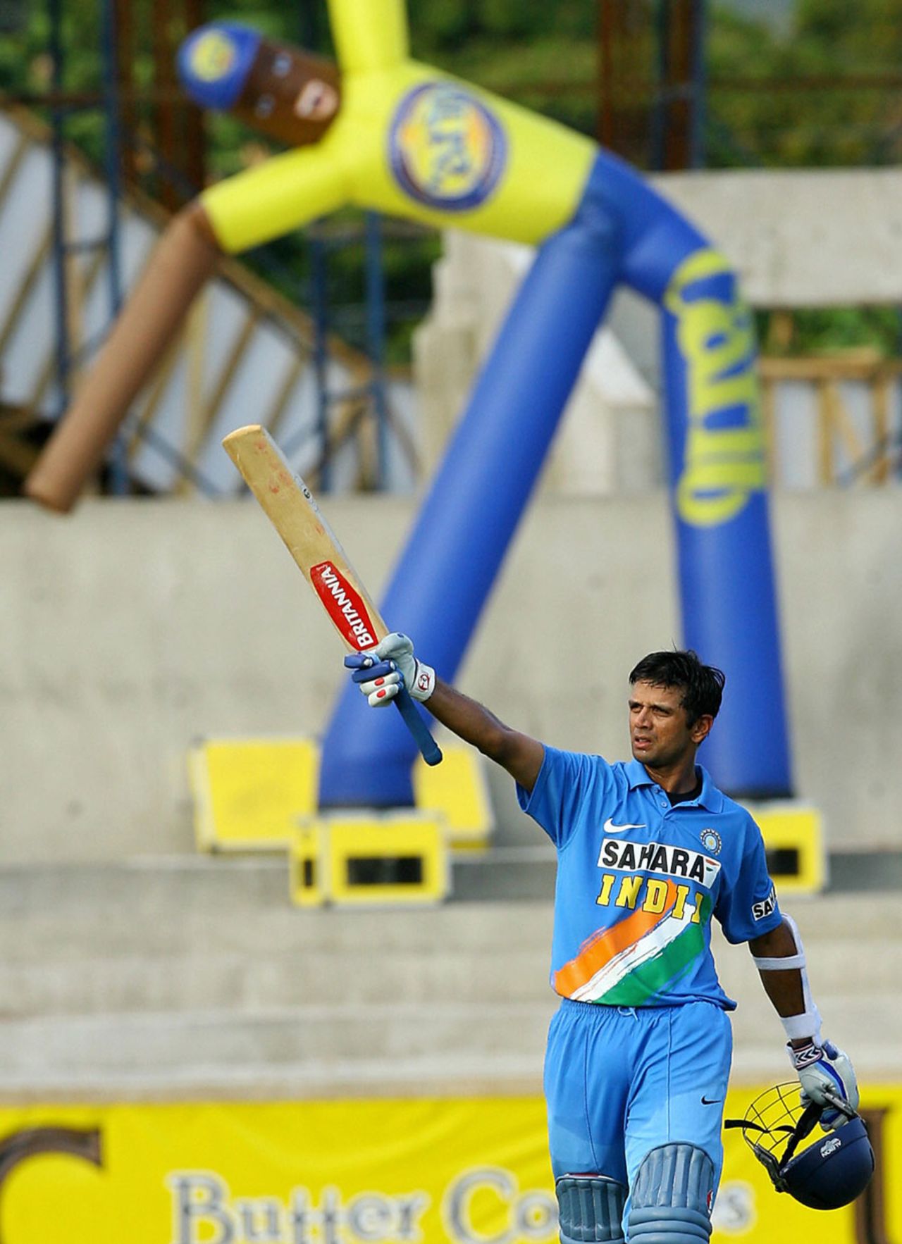 Rahul Dravid notched up a fine hundred at Kingston, West Indies v India, 1st ODI, Kingston, May 18, 2006