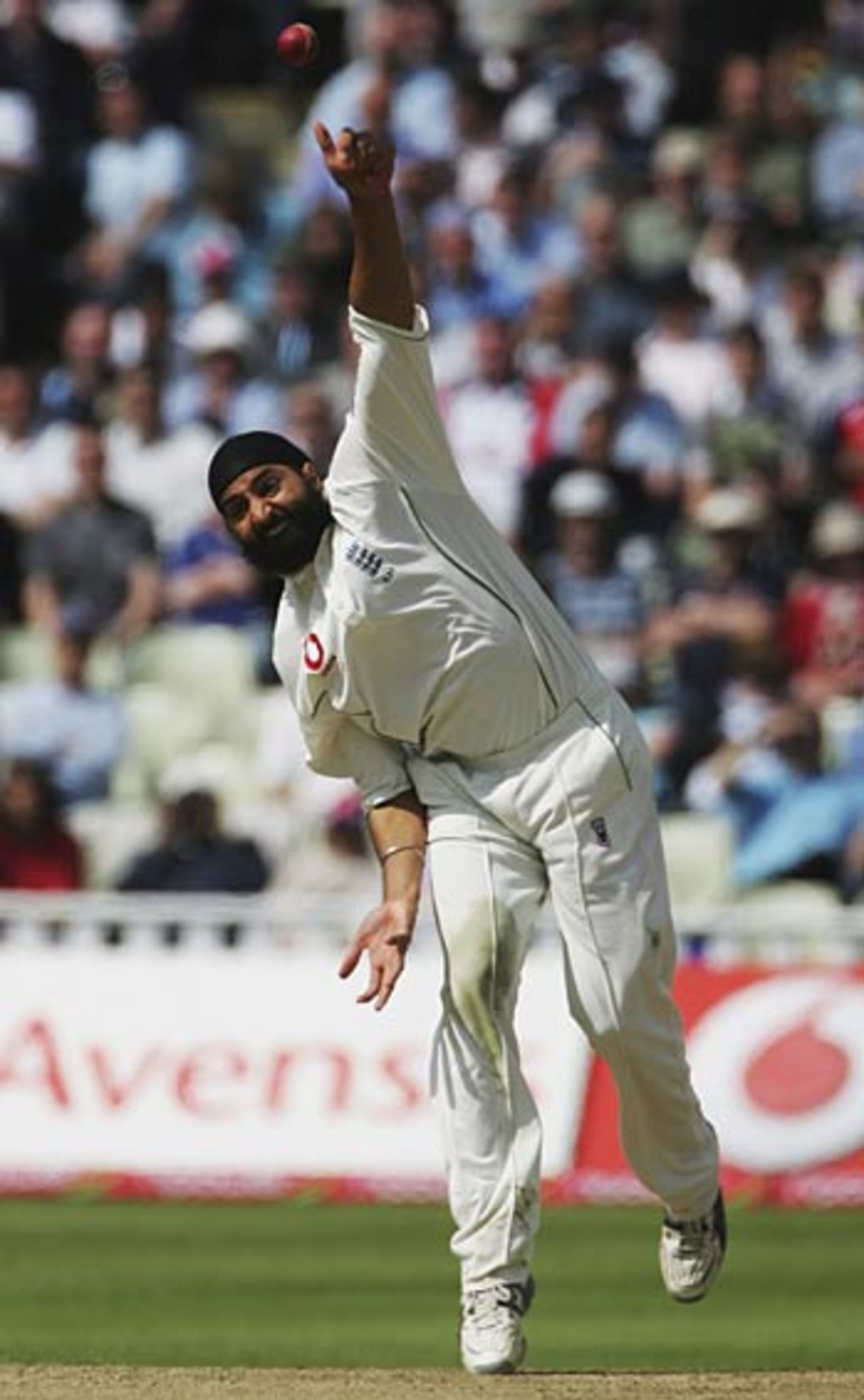 Monty Panesar picked up one scalp in his brief spell, England v Sri Lanka, 2nd Test, Edgbaston, May 25, 2006