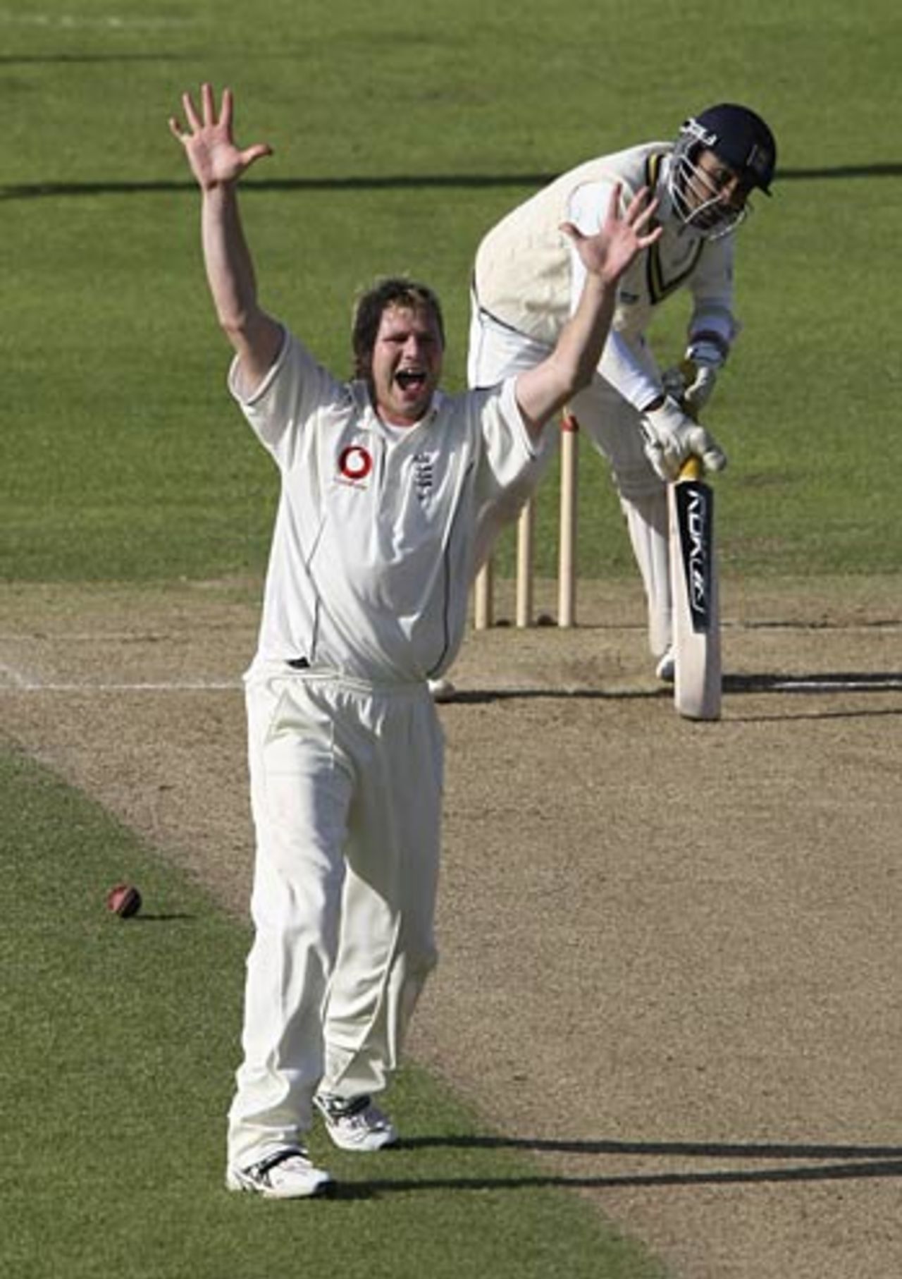 Matthew Hoggard traps Mahela Jayawardene lbw as Sri Lanka struggle in their second innings, England v Sri Lanka, 2nd Test, Edgbaston, May 26, 2006