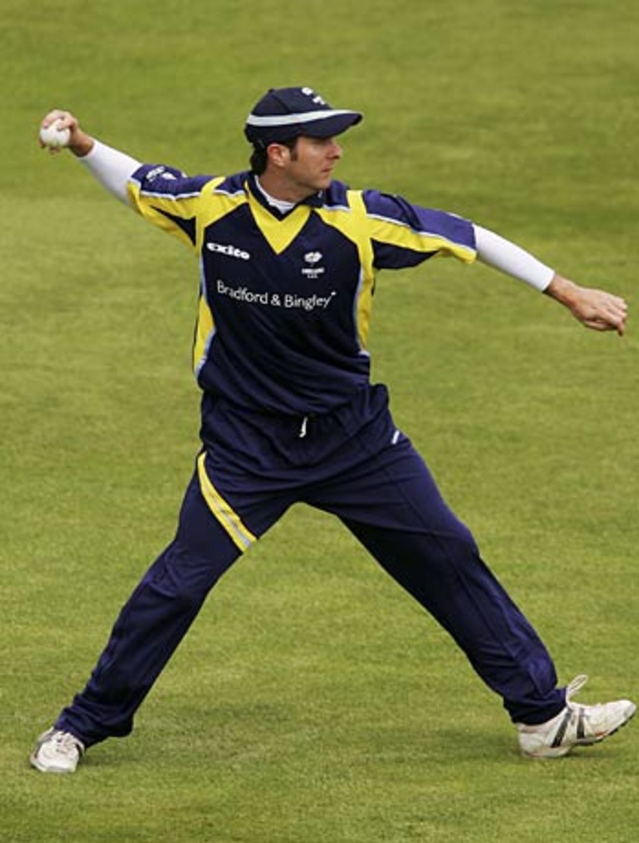 Michael Vaughan in the field on his return to action, Yorkshire v Scotland, C&G Trophy, Headingley, May 29, 2006