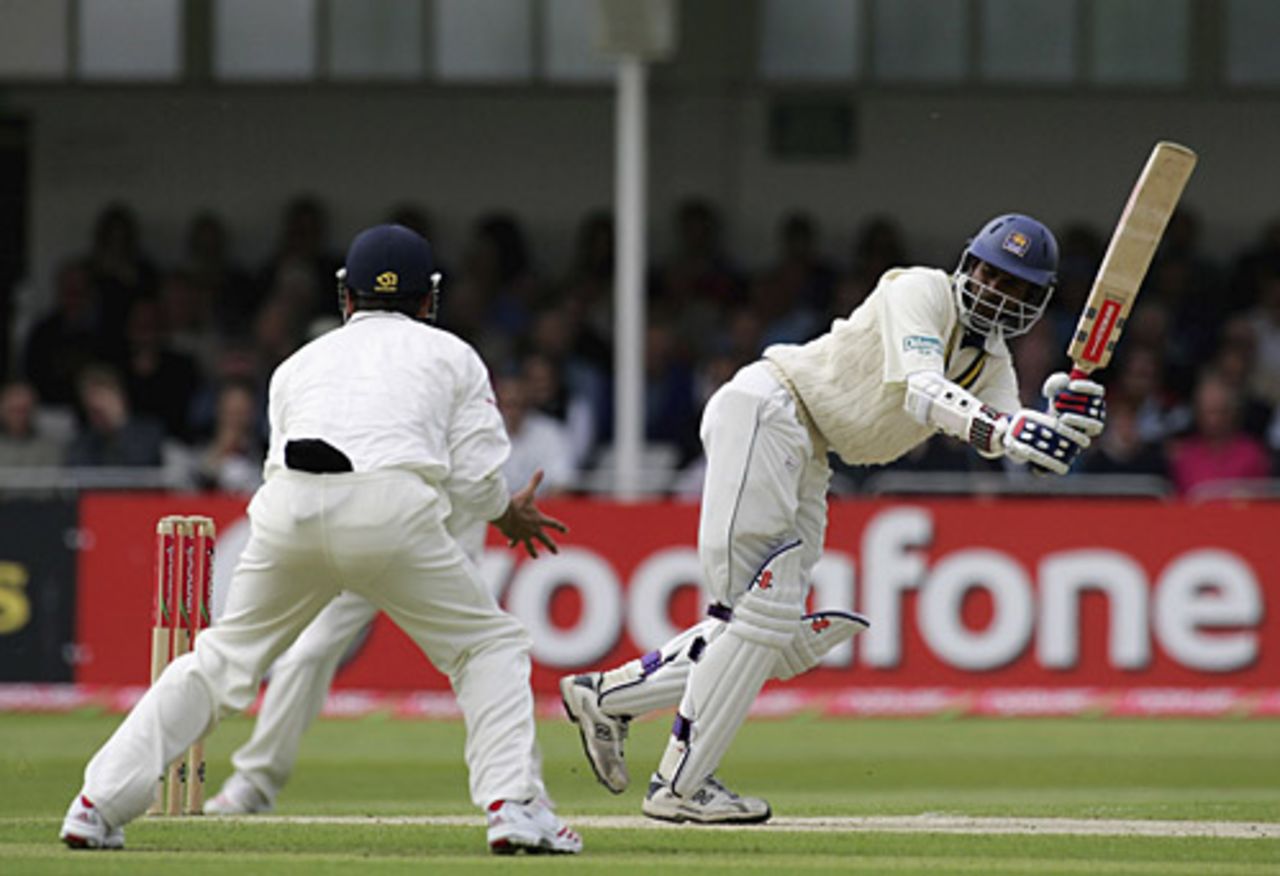 Upul Tharanga clips one fine, England v Sri Lanka, 3rd Test, Trent Bridge, June 2, 2006