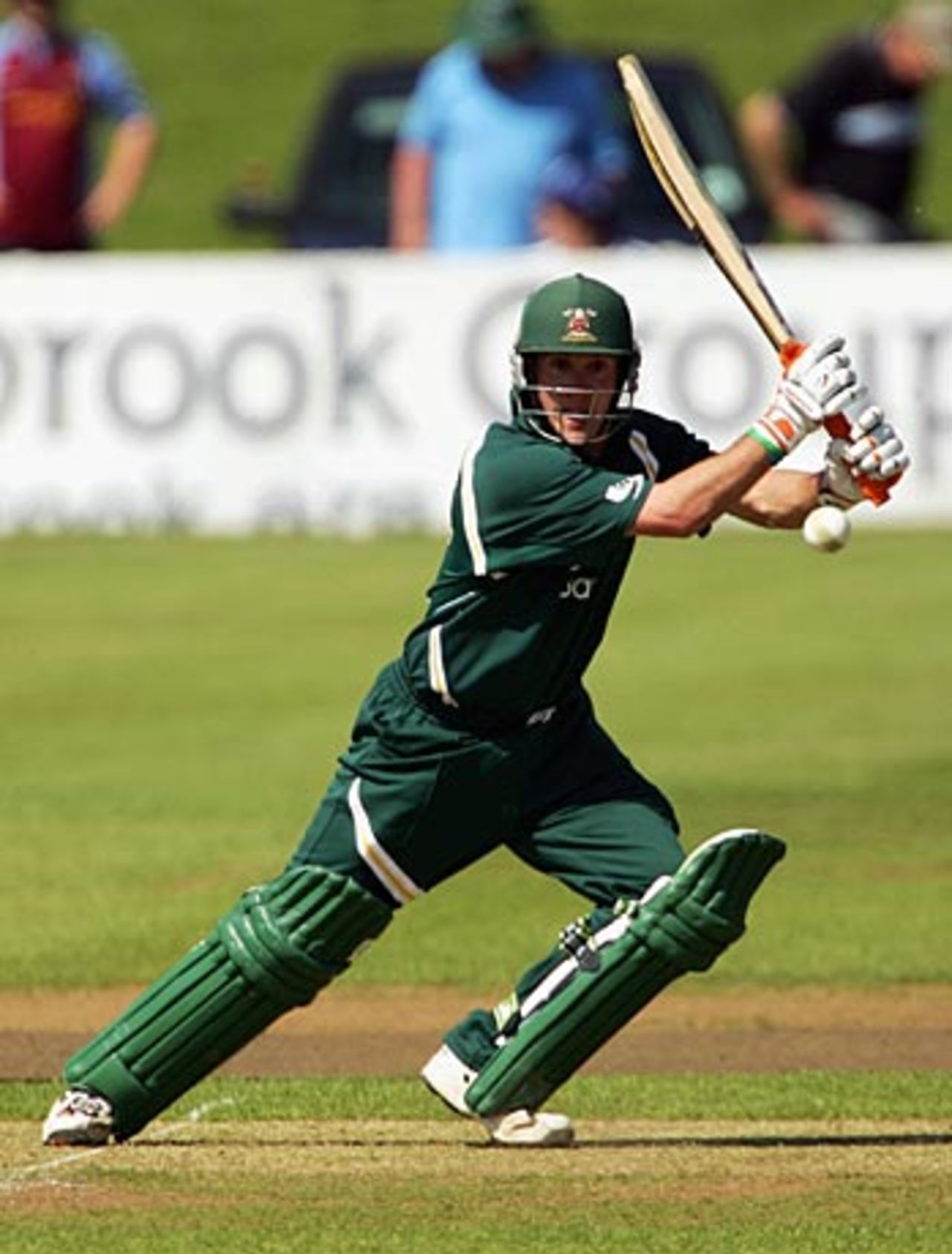 Will Smith crashes one of his ten fours through the covers, Derbyshire v Nottinghamshire, Derby, June 2, 2006