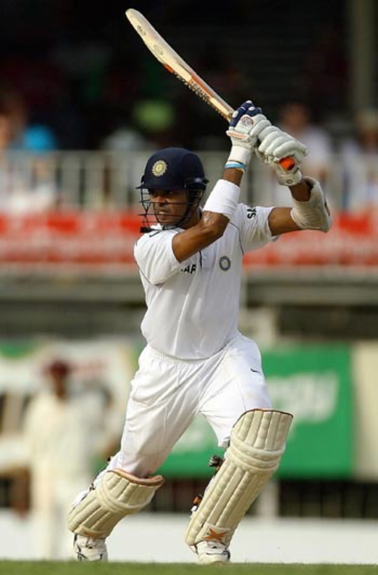 Sreesanth shows his talent as a batsman, West Indies v India, 1st Test, Antigua, 1st day, June 2, 2006