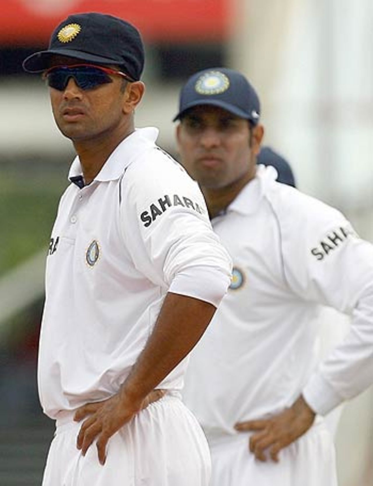 Rahul Dravid watches Chris Gayle hammer boundary after boundary, West Indies v India, 1st Test, Antigua, 2nd day, June 3, 2006