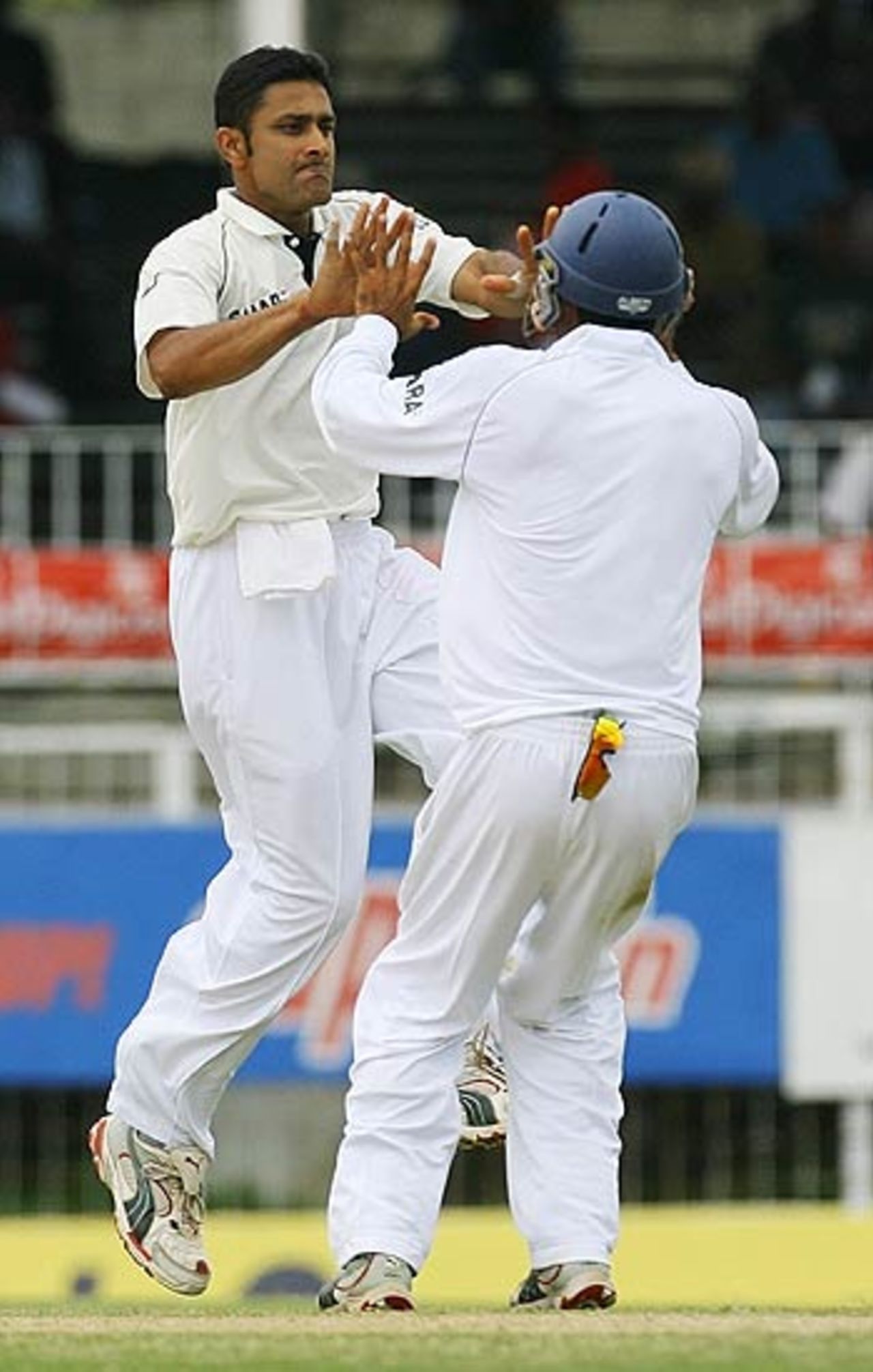 Anil Kumble gave India a vital breakthrough with the wicket of Chris Gayle, West Indies v India, 1st Test, Antigua, 2nd day, June 3, 2006