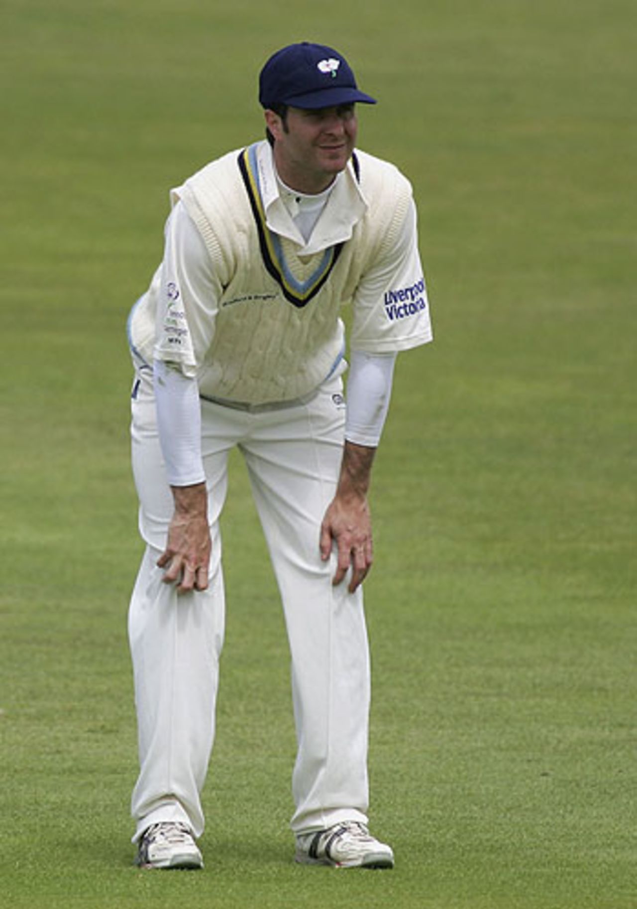 Michael Vaughan fields for Yorkshire, June 2006