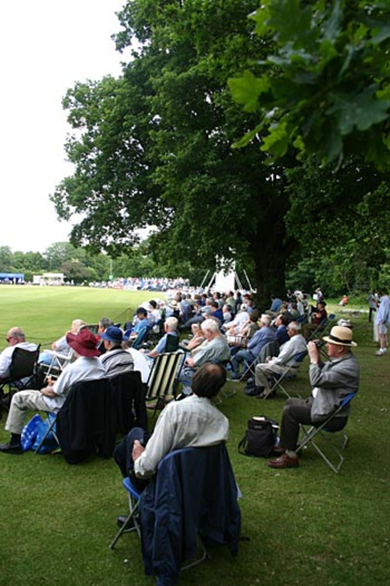 Relaxing in the shade of the oaks at Southgate, Middlesex v Yorkshire, Southgate, June 8, 2006