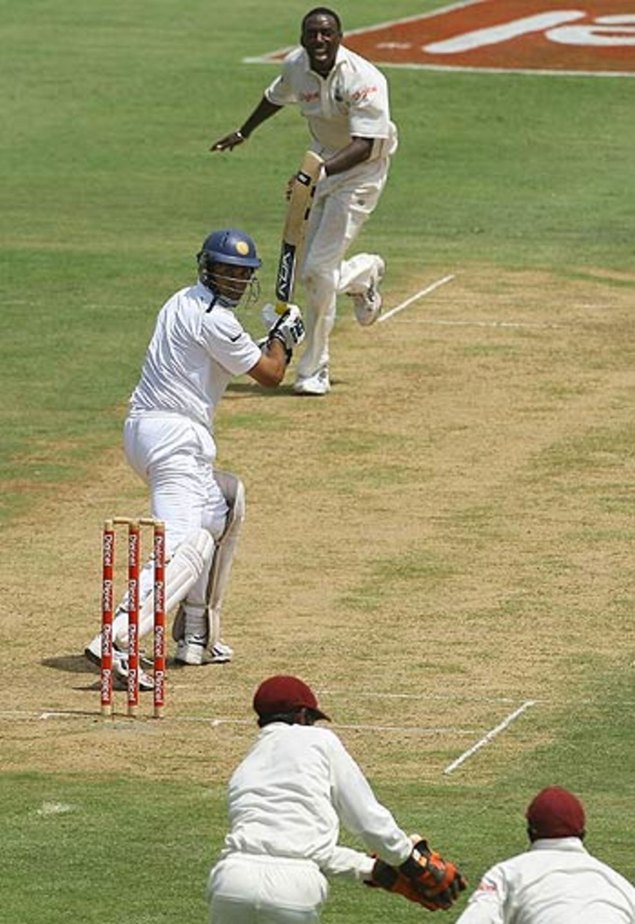 VVS Laxman nicks Pedro Collins through to the 'keeper for 0 , West Indies v India, 2nd Test, St Lucia, June 10, 2006