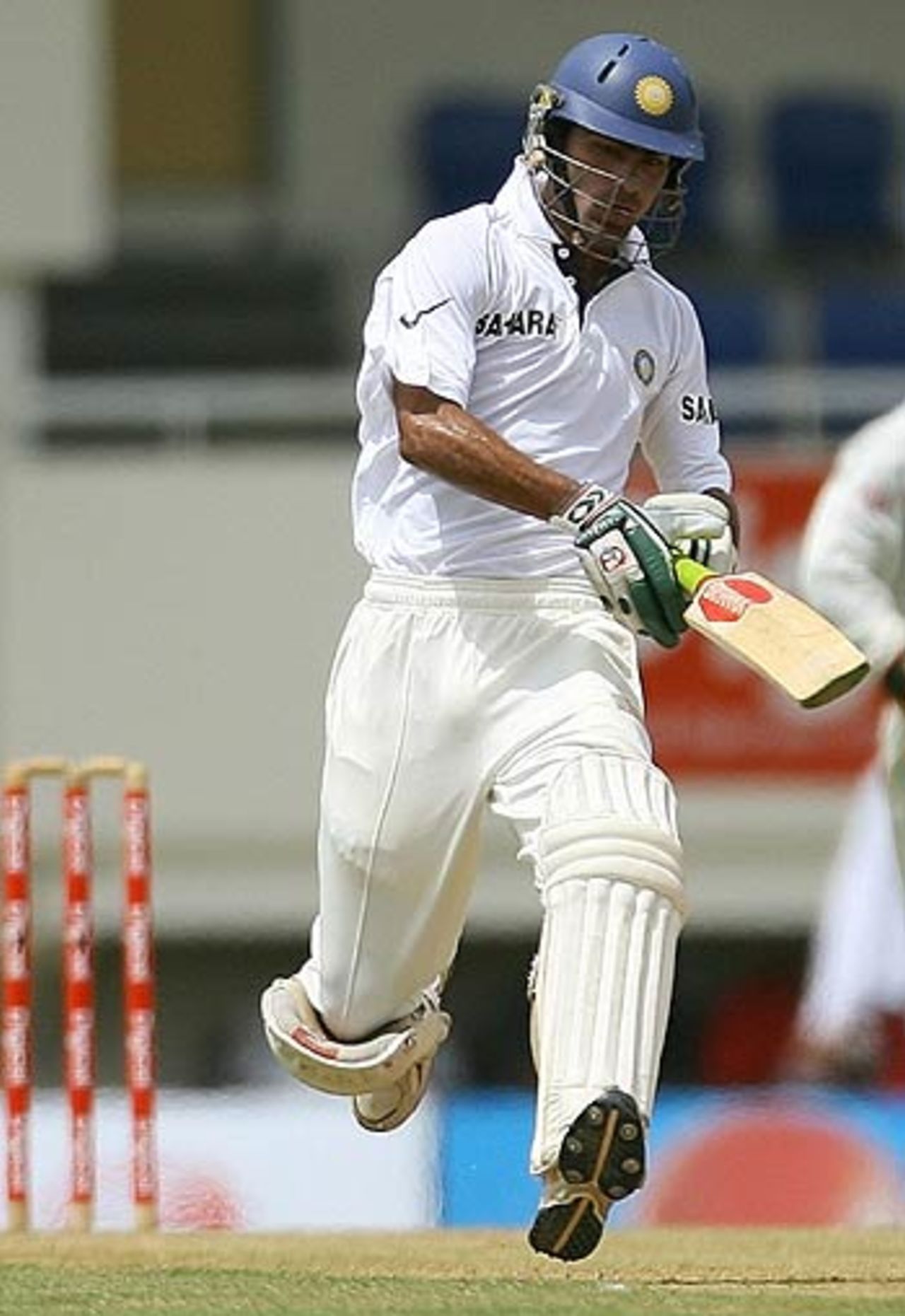 Kaif takes a run on the way to his maiden century, West Indies v India, 2nd Test, St Lucia, 2nd day, June 11, 2006