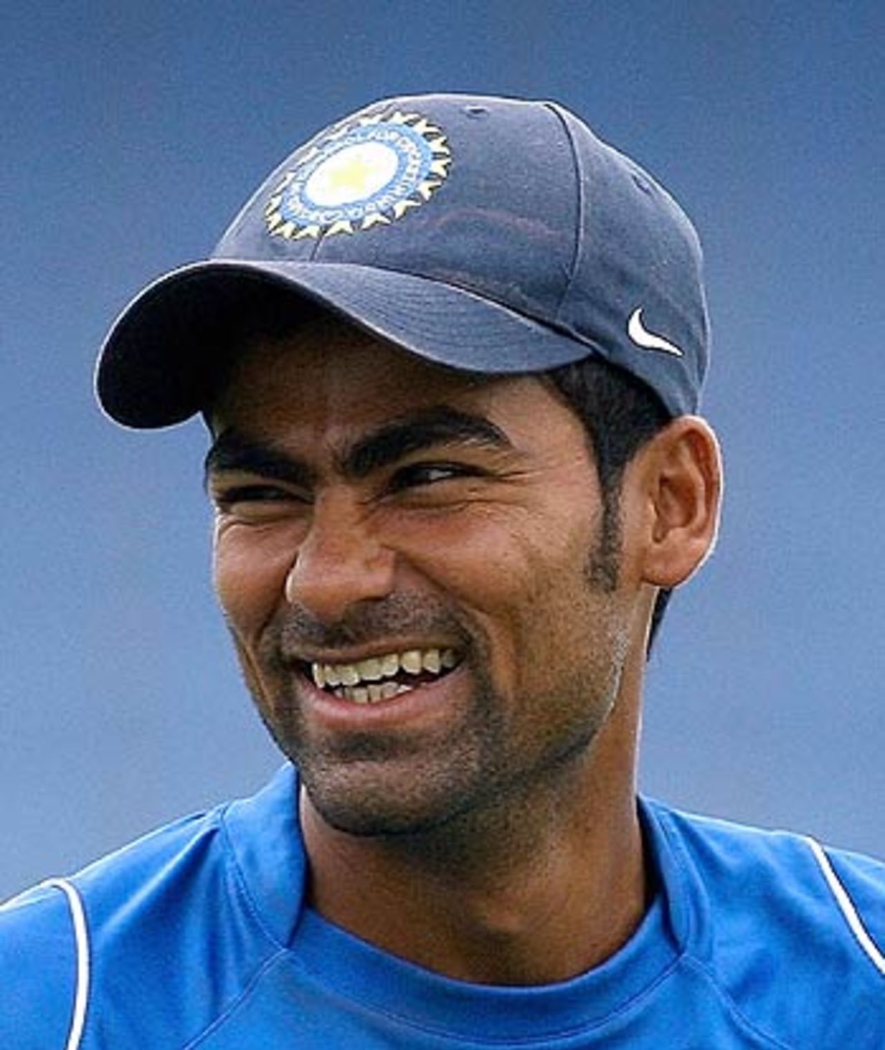 Mohammad Kaif in good spirits at practice early on the fourth day, West Indies v India, 2nd Test, St Lucia, 4th day, June 13, 2006