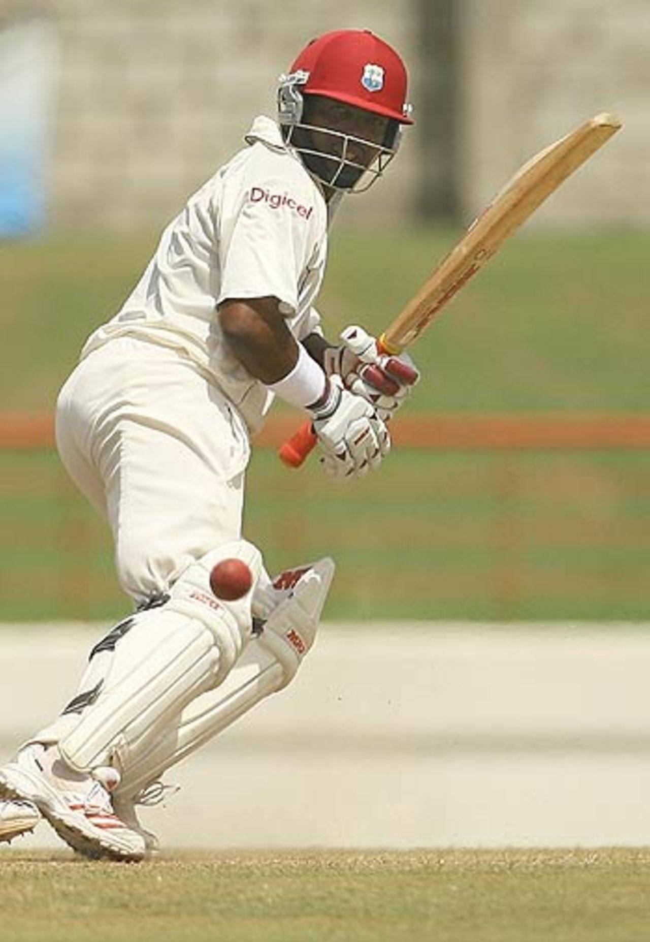 Brian Lara flicks one down the leg side, West Indies v India, 2nd Test, St Lucia, 5th day, June 14, 2006