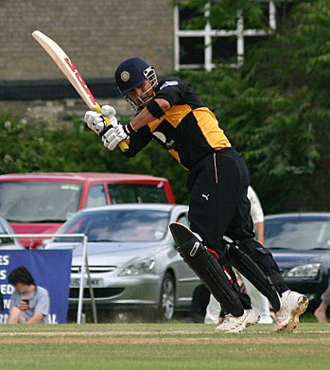 Sachin Tendulkar tickles one fine during his 155 for Lashings, Cambridge University v Lashings World XI, Fenners, June 21, 2006