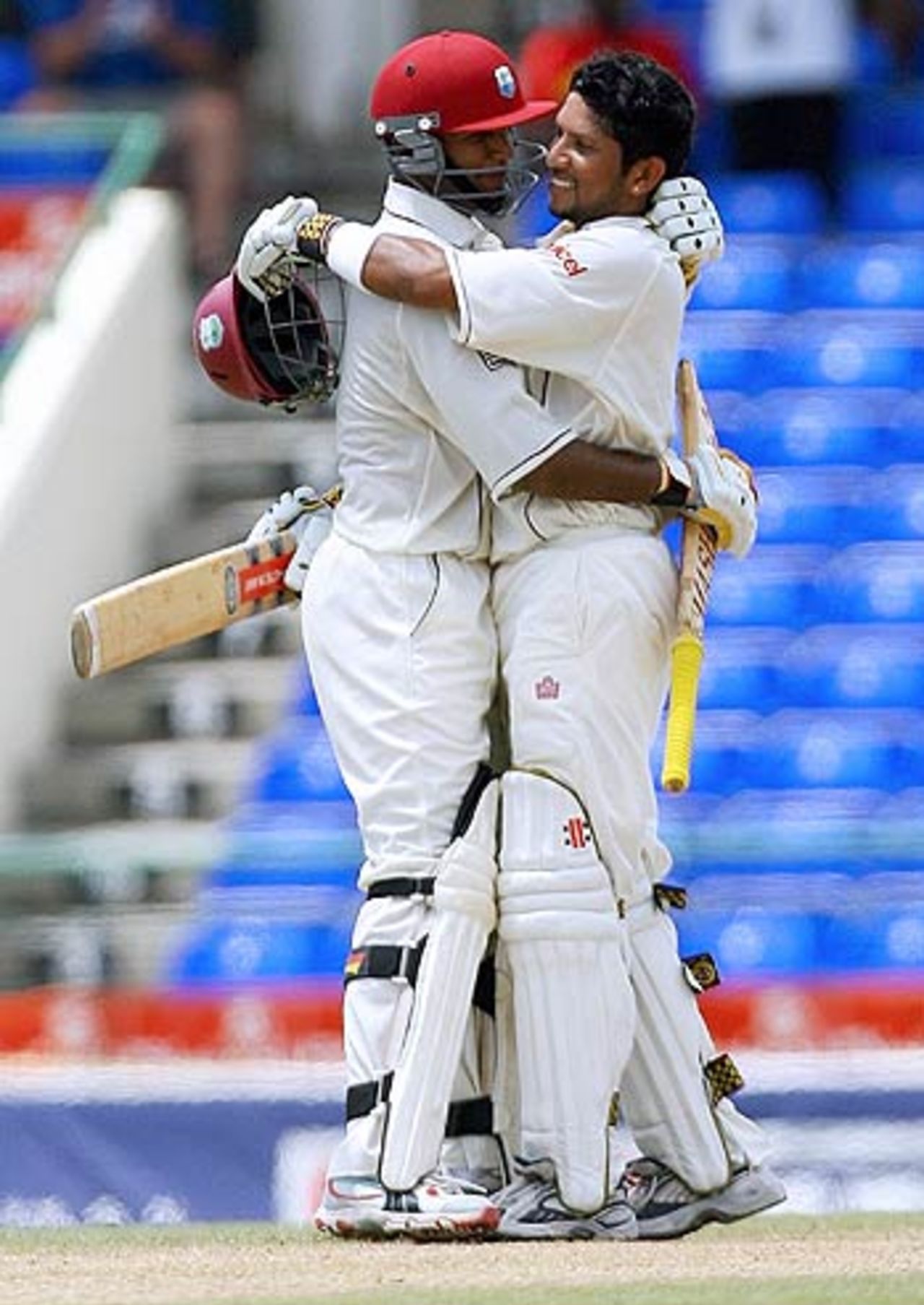 The centurions: Daren Ganga and Ramnaresh Sarwan, West Indies v India, 3rd Test, St Kitts, 2nd day, June 23, 2006