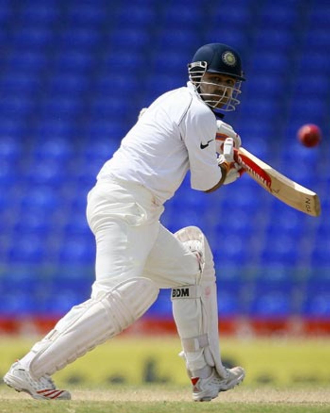 Virender Sehwag guides one down to third man, West Indies v India, 3rd Test, St Kitts, 5th day, June 26, 2006