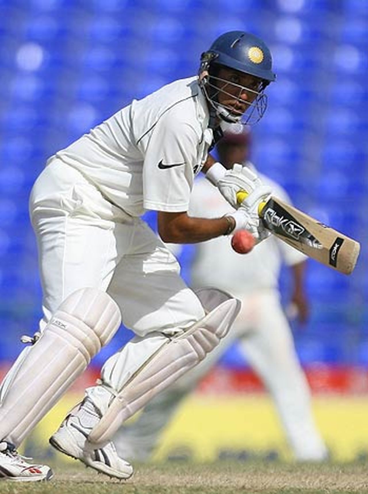 VVS Laxman went past fifty for the second time in the match, West Indies v India, 3rd Test, St Kitts, 5th day, June 26, 2006
