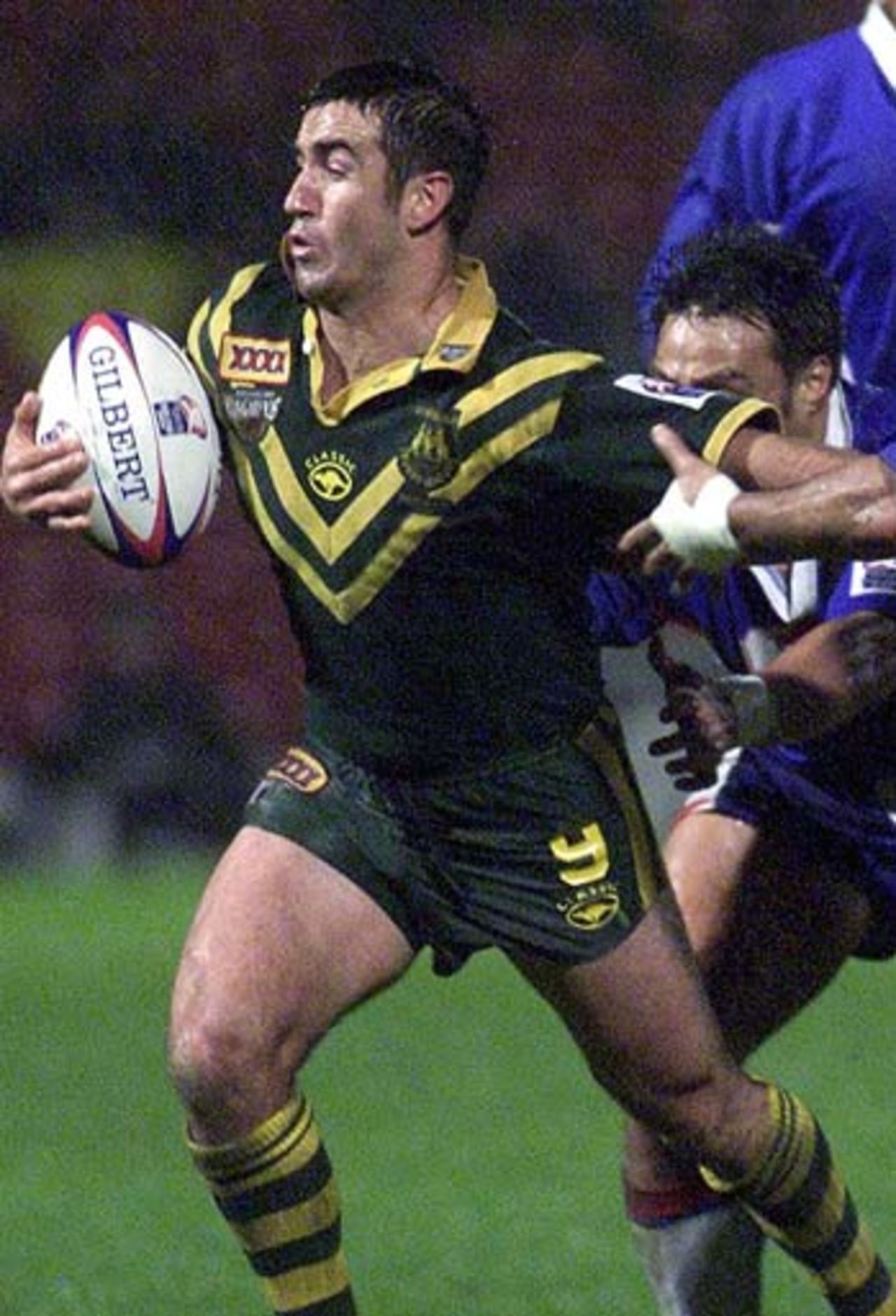 Andrew Johns in action, Australia v Samoa, November 11, 2006