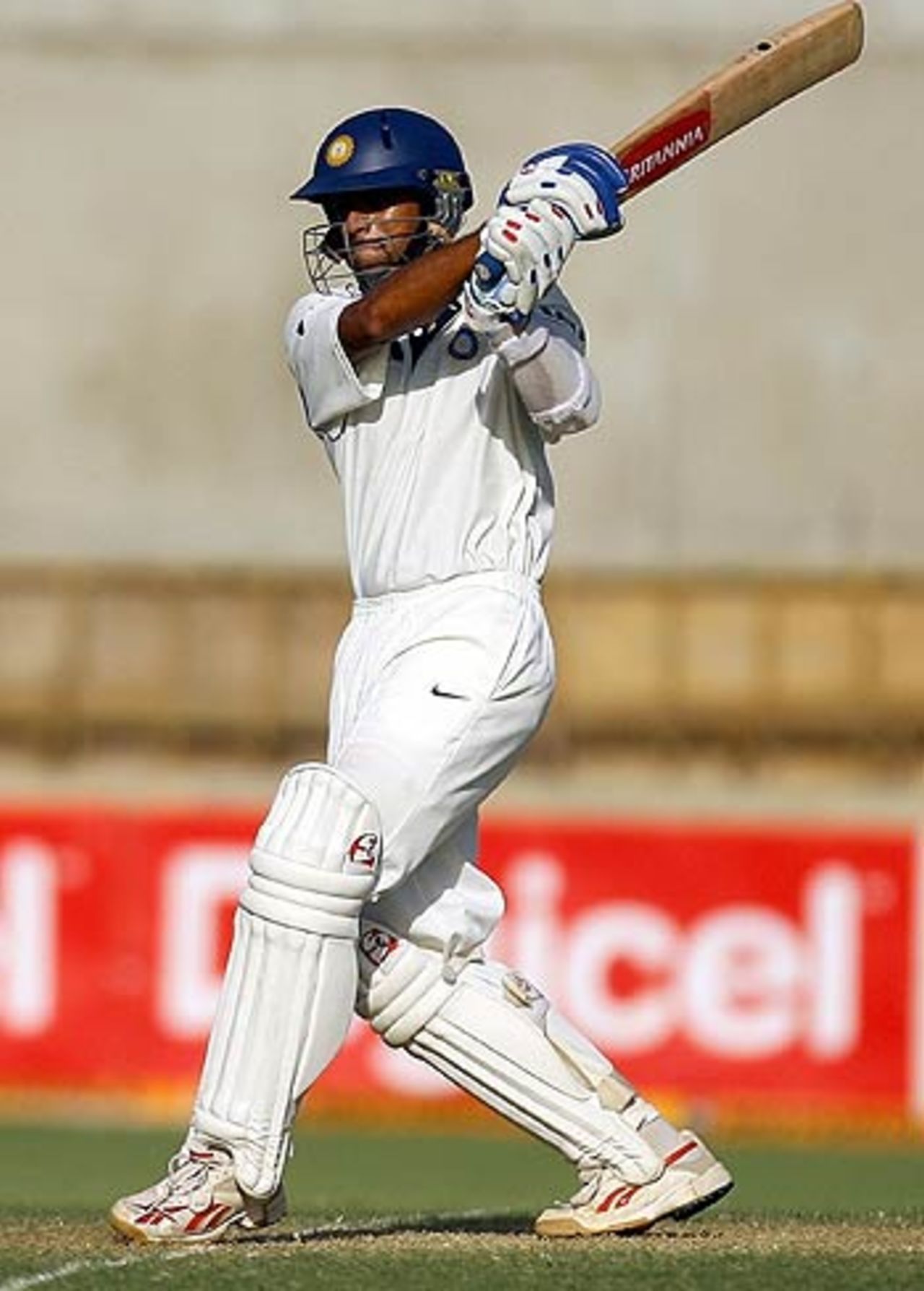 Rahul Dravid pulls for four, West Indies v India, 4th Test, Jamaica, 2nd day, July 1, 2006