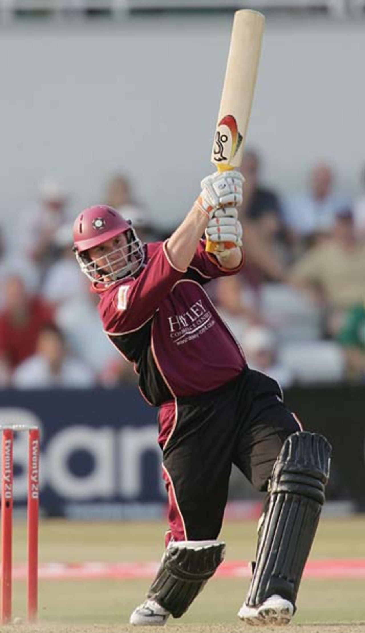 David Sales on the attack, Northants v Worcestershire, Northampton, July 3, 2006