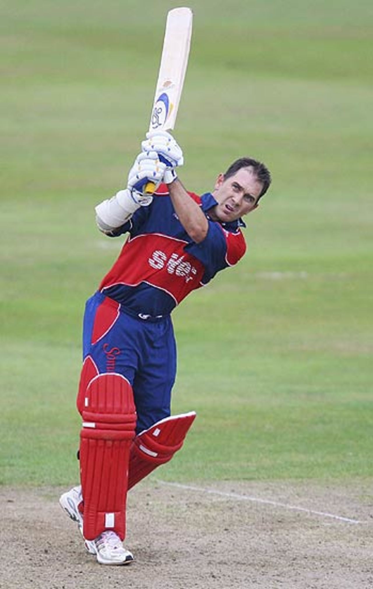 Justin Langer scored 97 off 60 balls against Northamptonshire, Somerset v Northants, Taunton, July 5, 2006