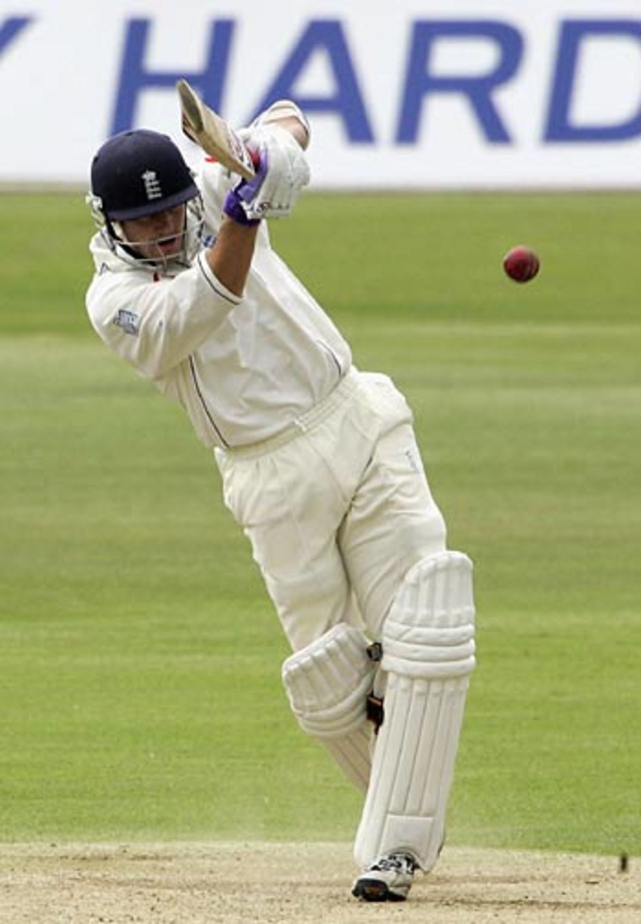 Chris Read comes down the track during his century, England A v Pakistanis, Canterbury, June 7, 2006