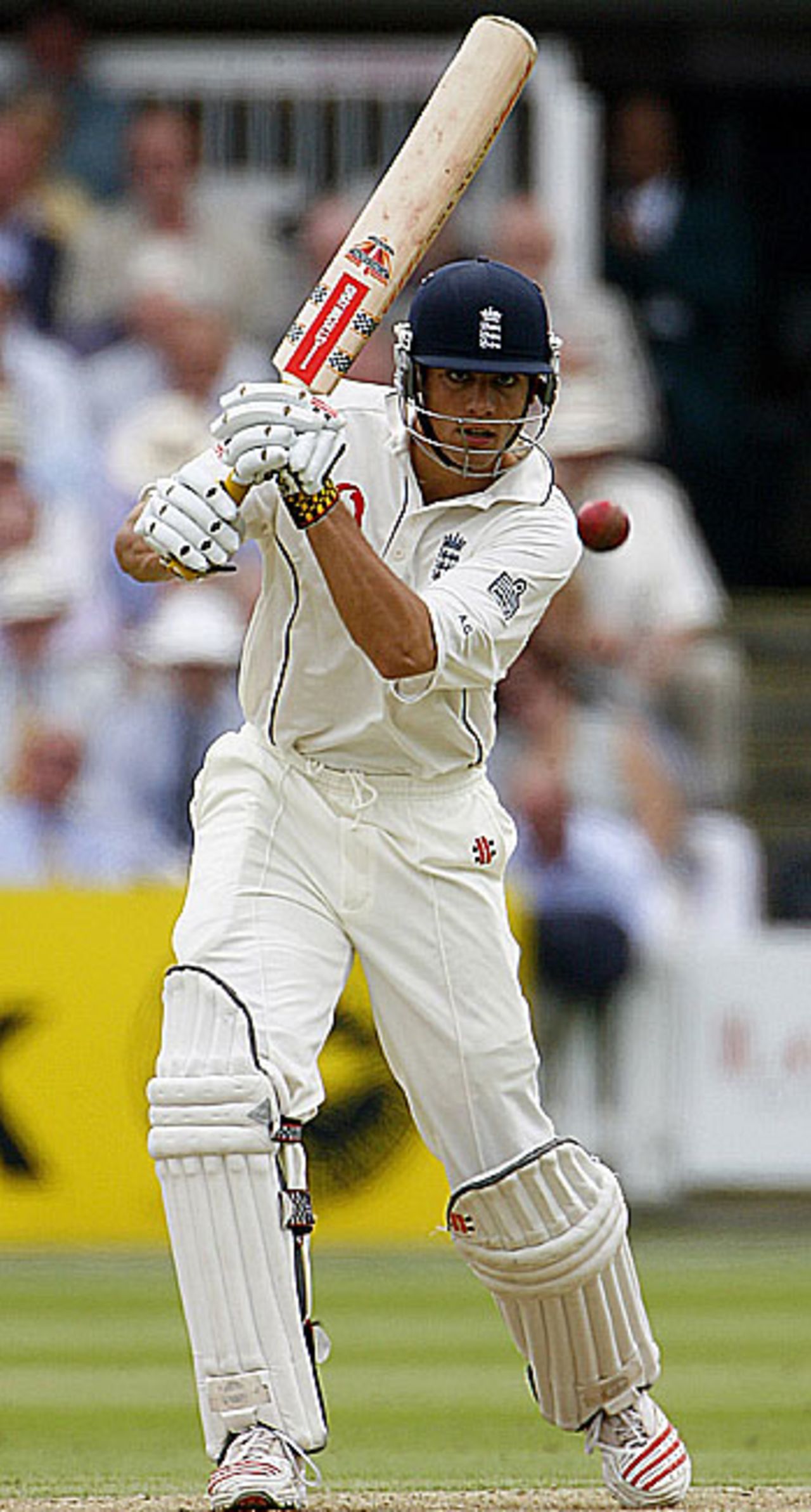 Alastair Cook drives confidently during his century stand with Paul Collingwood, England v Pakistan, 1st Test, Lord's, July 13, 2006