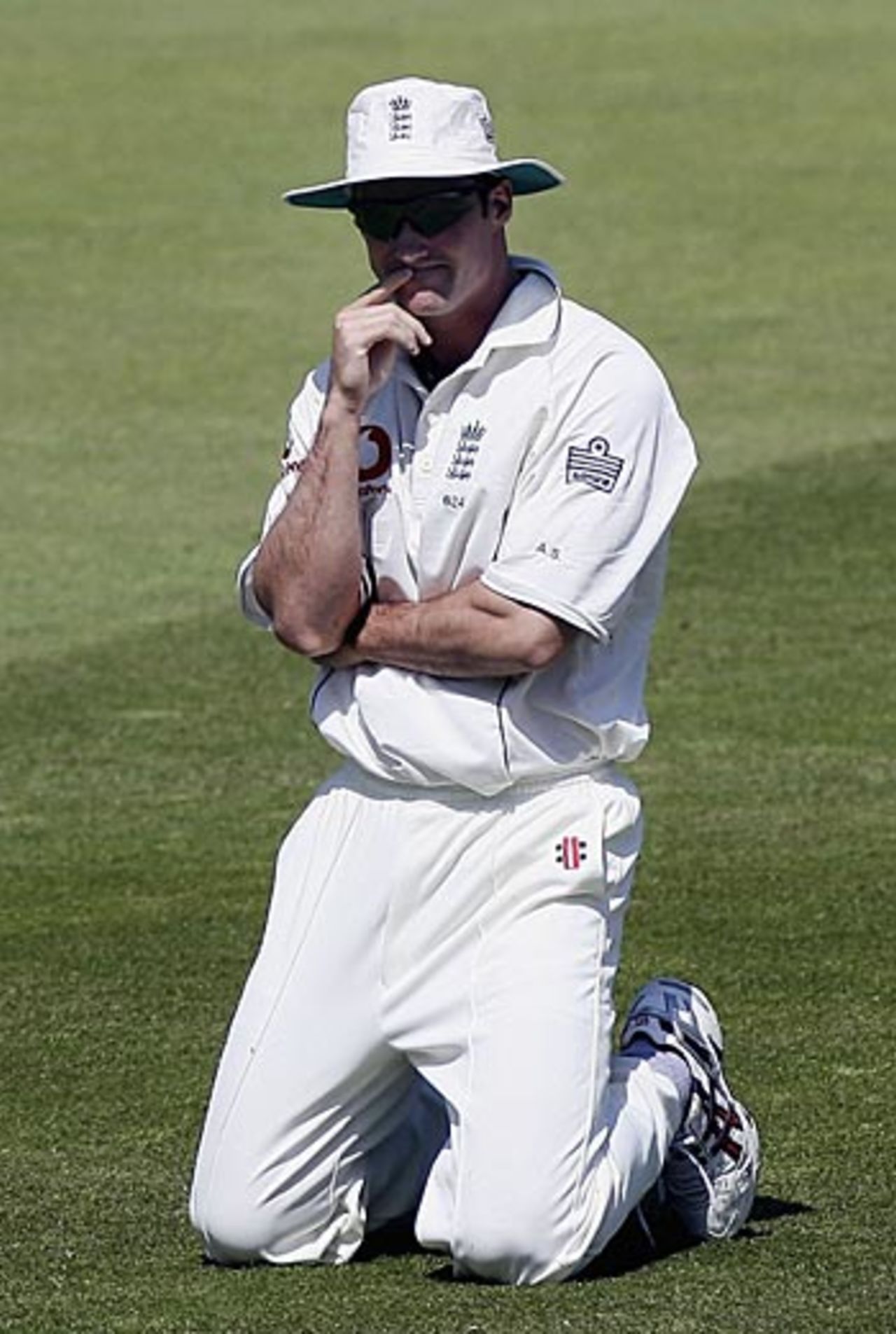 A rather pensive Andrew Strauss ponders his options, England v Pakistan, 1st Test, Lord's, July 16, 2006