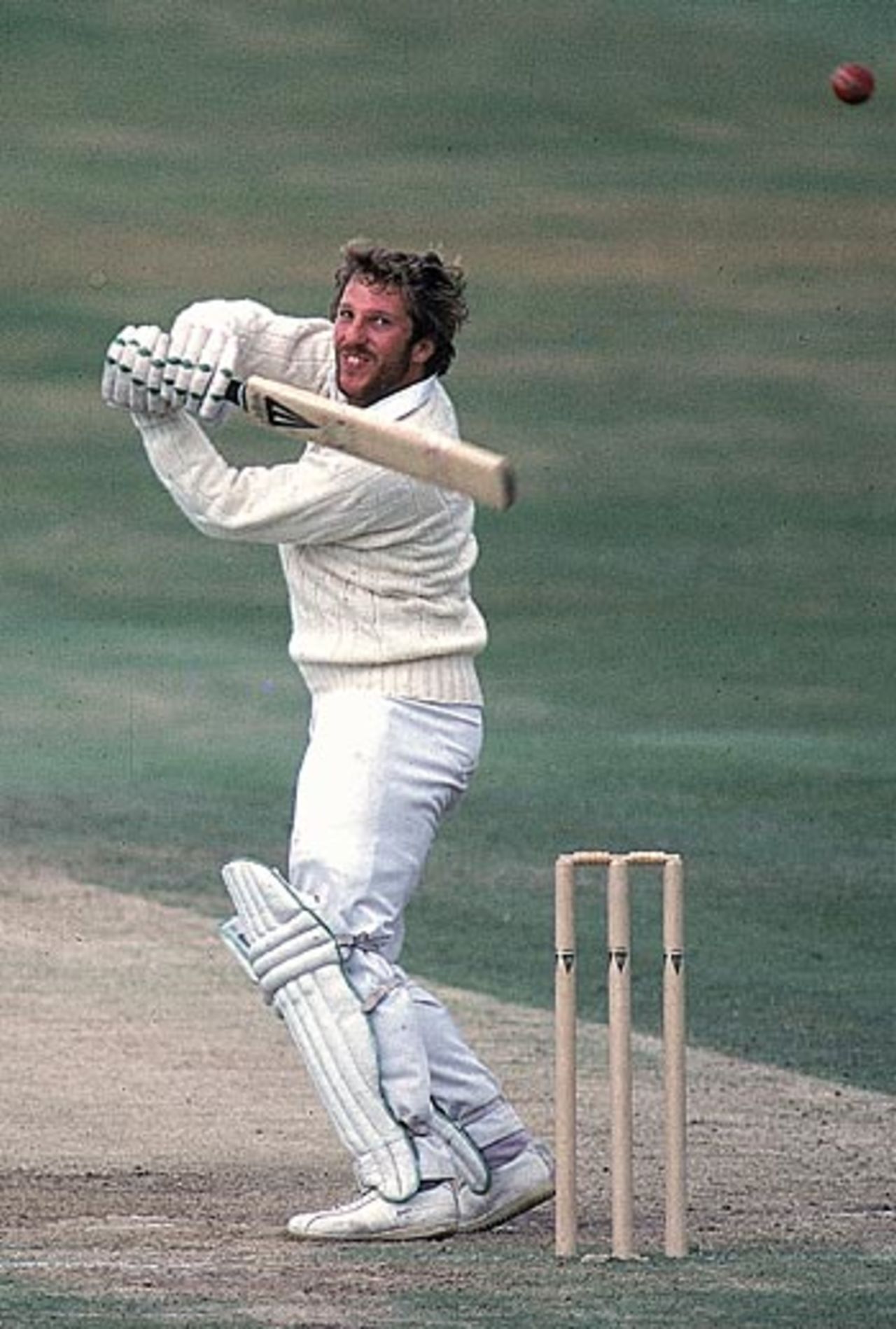 Ian Botham batting, England v Australia, Headingley 1981