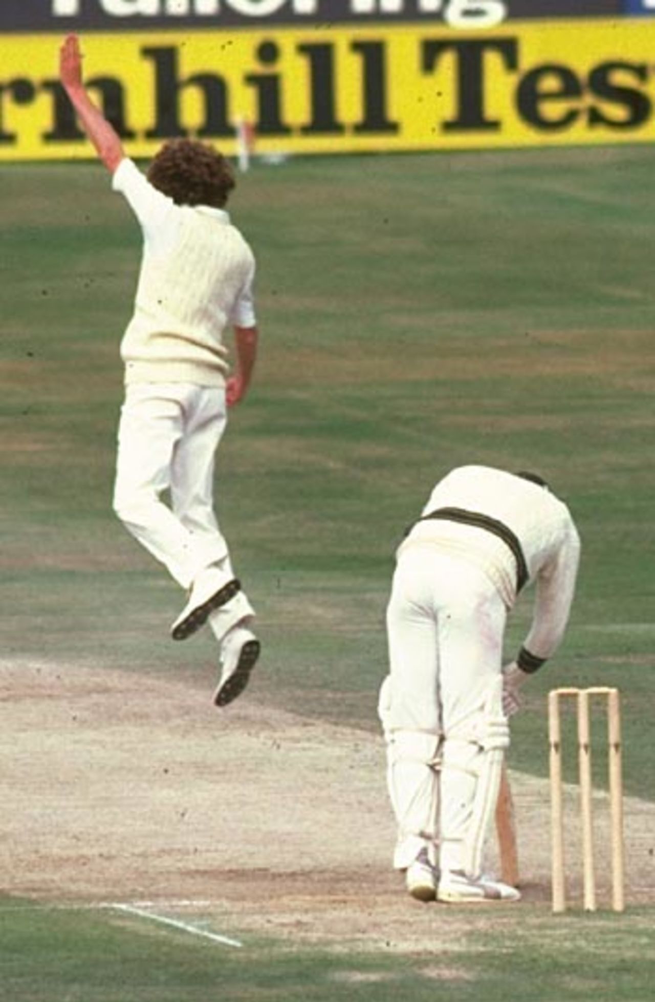 Bob Willis appeals for the wicket of Dennis Lillee, England v Australia, 3rd Test, Headingley, 1981