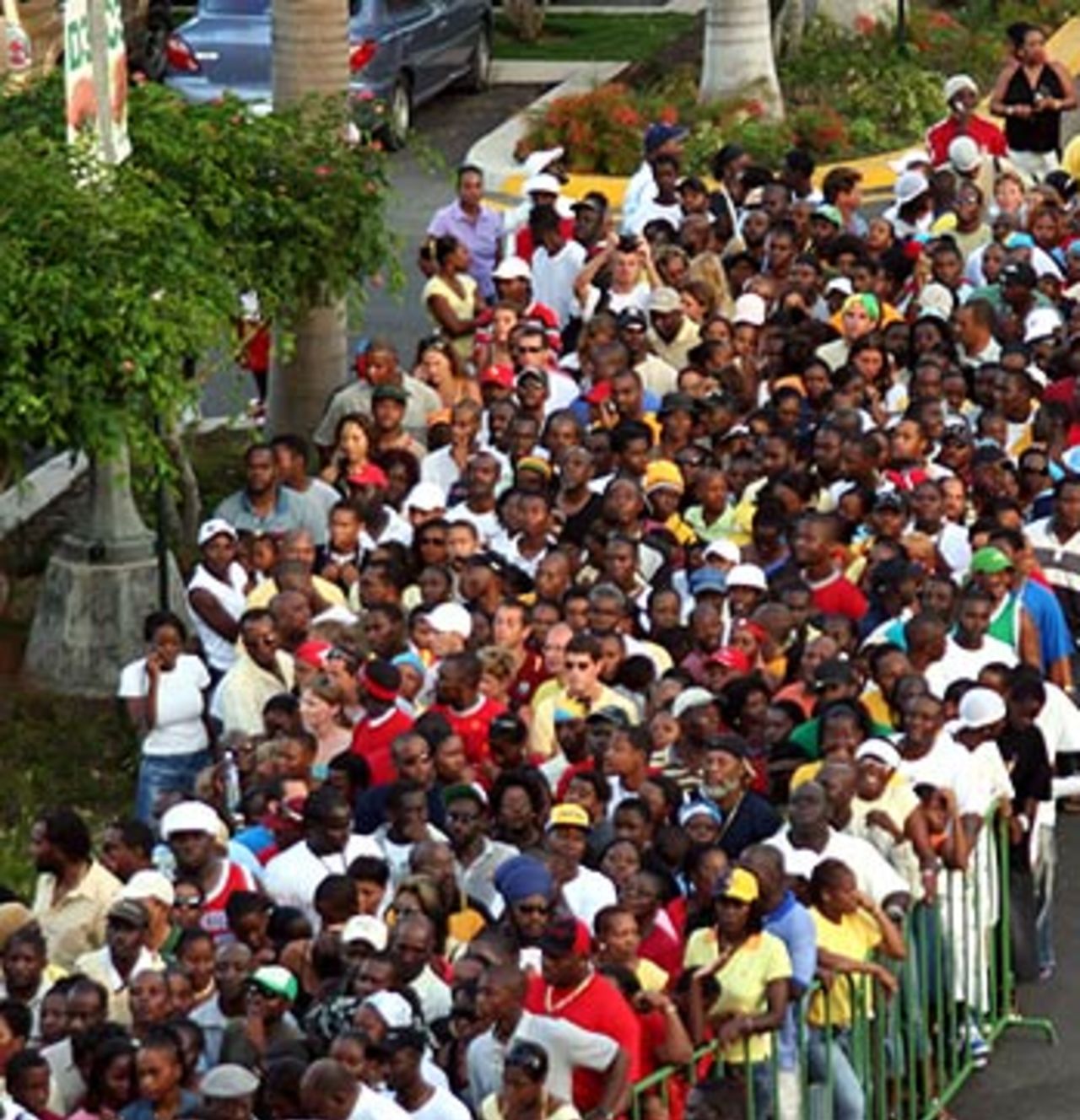 Local crowds queue up two hours before the start of play to cheer Antigua, Antigua v St Lucia, Stanford 20/20, St. Johns, July 19, 2006
