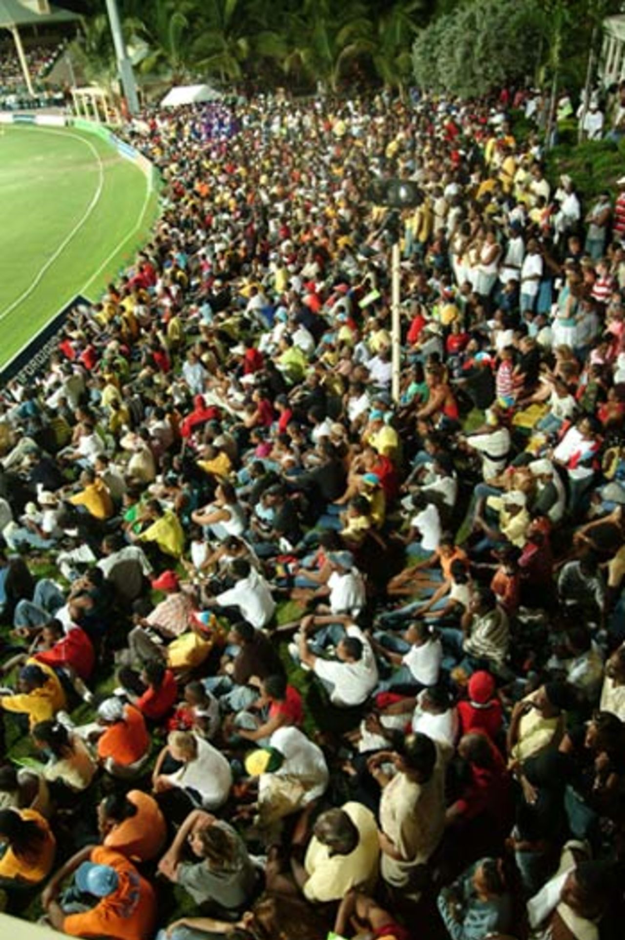 Packed stands as Antigua take to the field, Antigua v St Lucia, Stanford 20/20, St. Johns, July 19, 2006