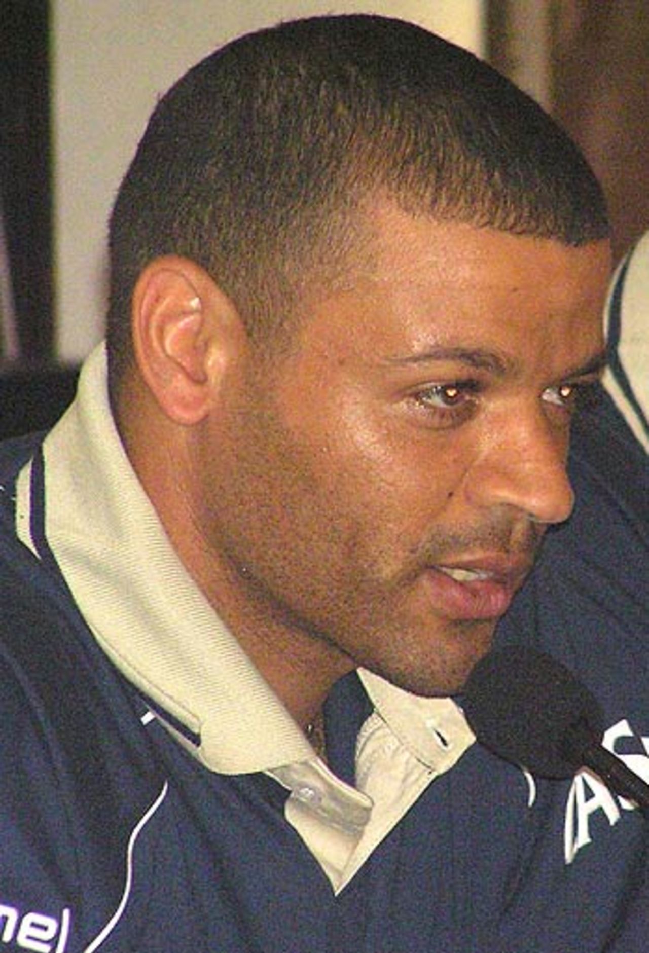 Ashwell Prince speaks to the media in Colombo, July 20, 2006