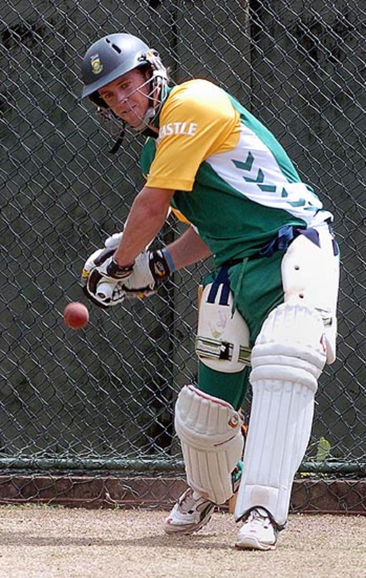 AB de Villiershas a hit in the nets, Sinhalease Sports Club, Colombo, July 21, 2006