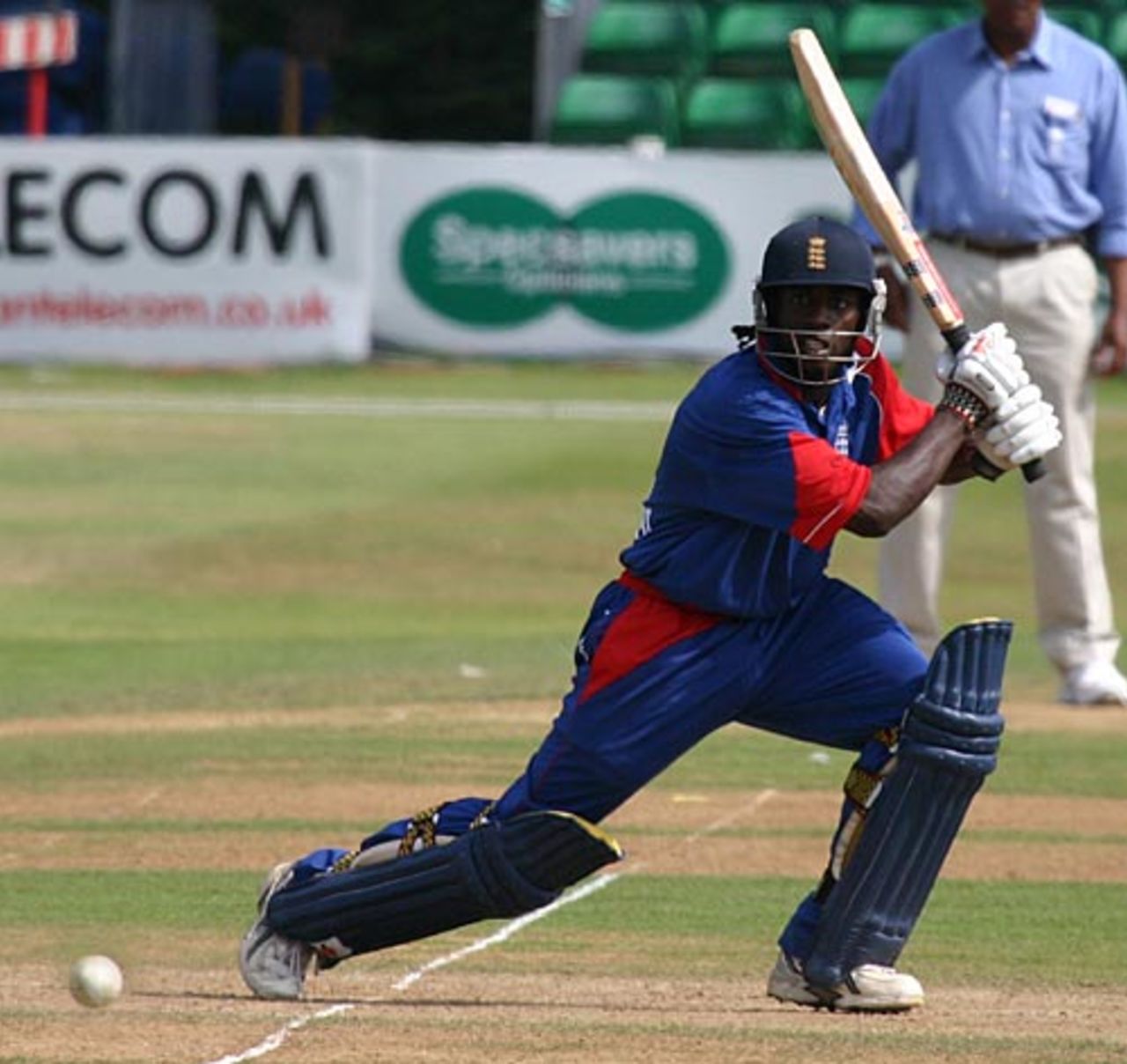 Chris Thompson on the attack, England U-19 v India U-19, 3rd ODI, Cardiff, July 21, 2006