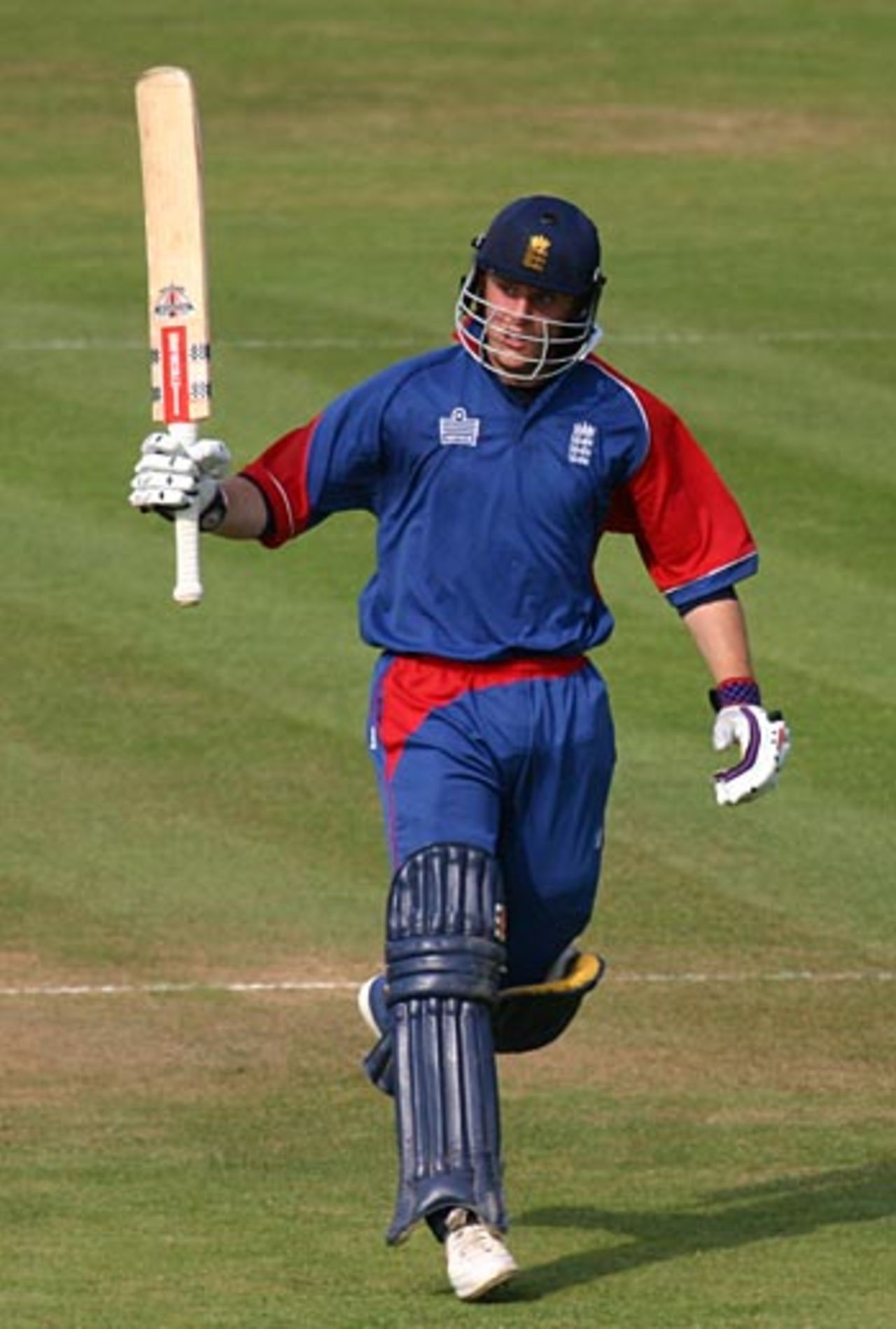 Ben Wright celebrates his fifty, England U-19 v India U-19, 3rd ODI, Cardiff, July 21, 2006