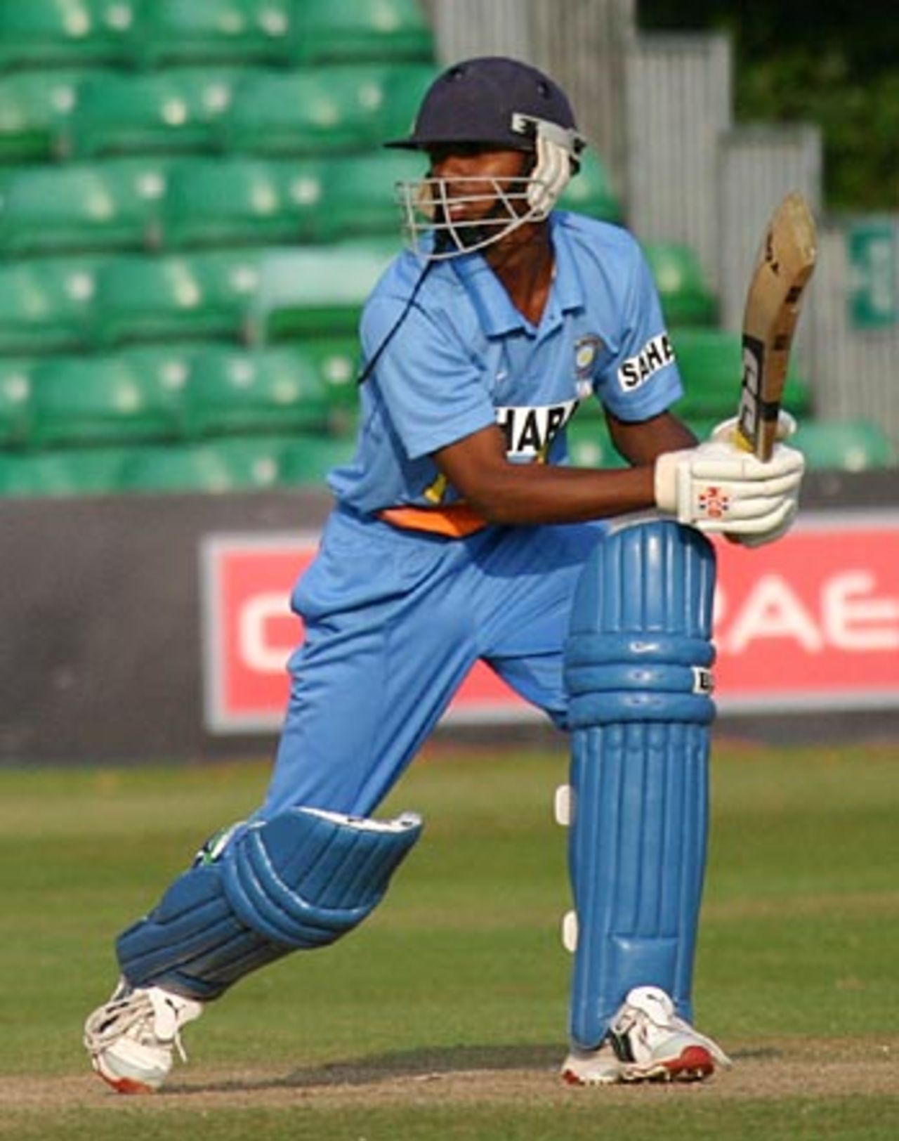 Bodapati Sumanth on his way to 97 not out and the Man-of-the-Match award, England U-19 v India U-19, 3rd ODI, Cardiff, July 21, 2006