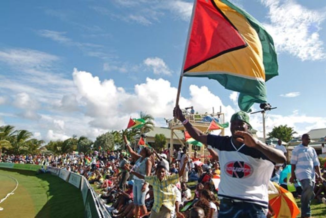 Enthusiastic support for Guyana, Guyana v Montserrat, Stanford 20/20, July 21, 2006