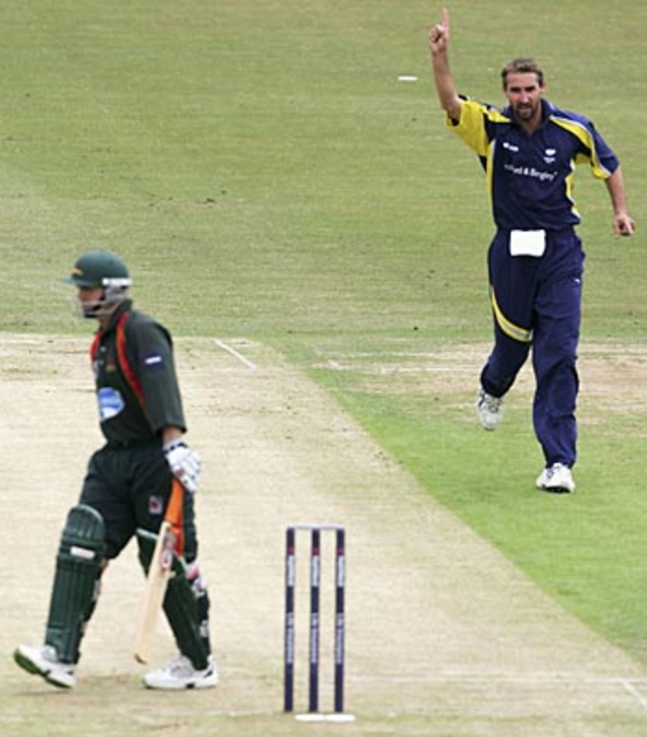 Jason Gillespie has Darren Maddy caught behind, Yorkshire v Leicestershire, Pro40, Scarborough, July 23, 2006
