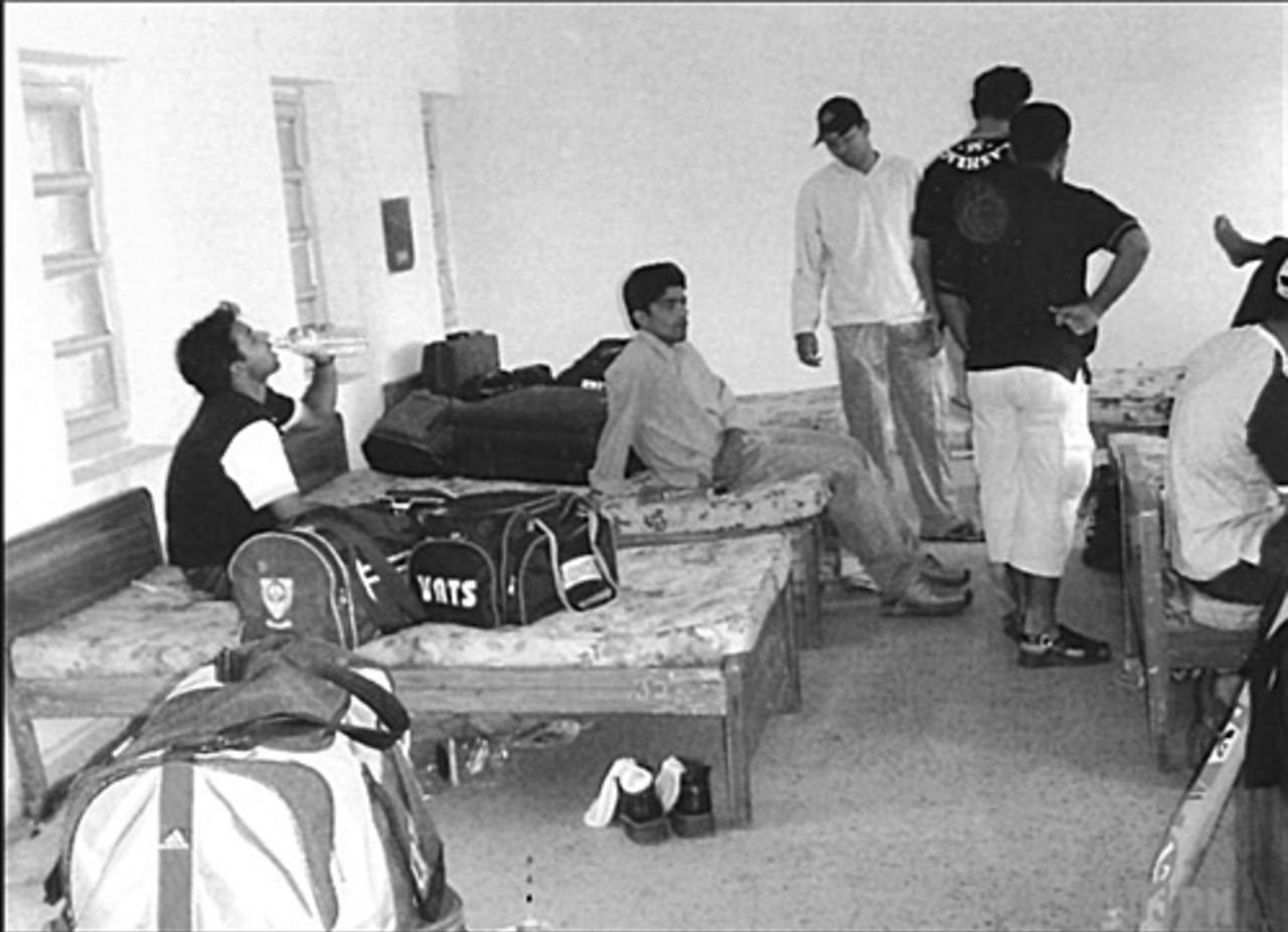 Railway players in their Delhi dormitory