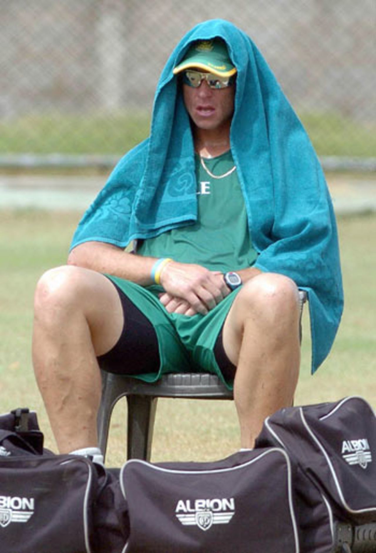 Andre Nel takes a breather, Colombo, July 26, 2006