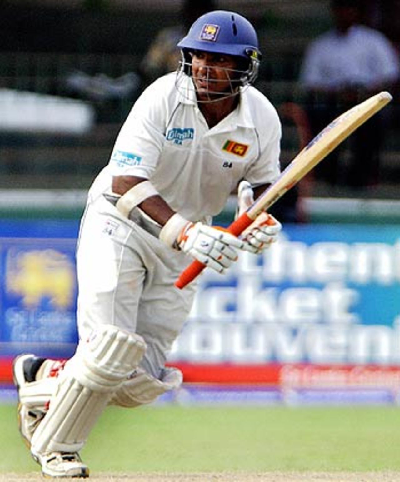 Kumar Sangakkara tucks one to the on side en route to his 10th hundred, Sri Lanka v South Africa, 1st Test, Sinhalese Sports Club, Colombo, 2nd day