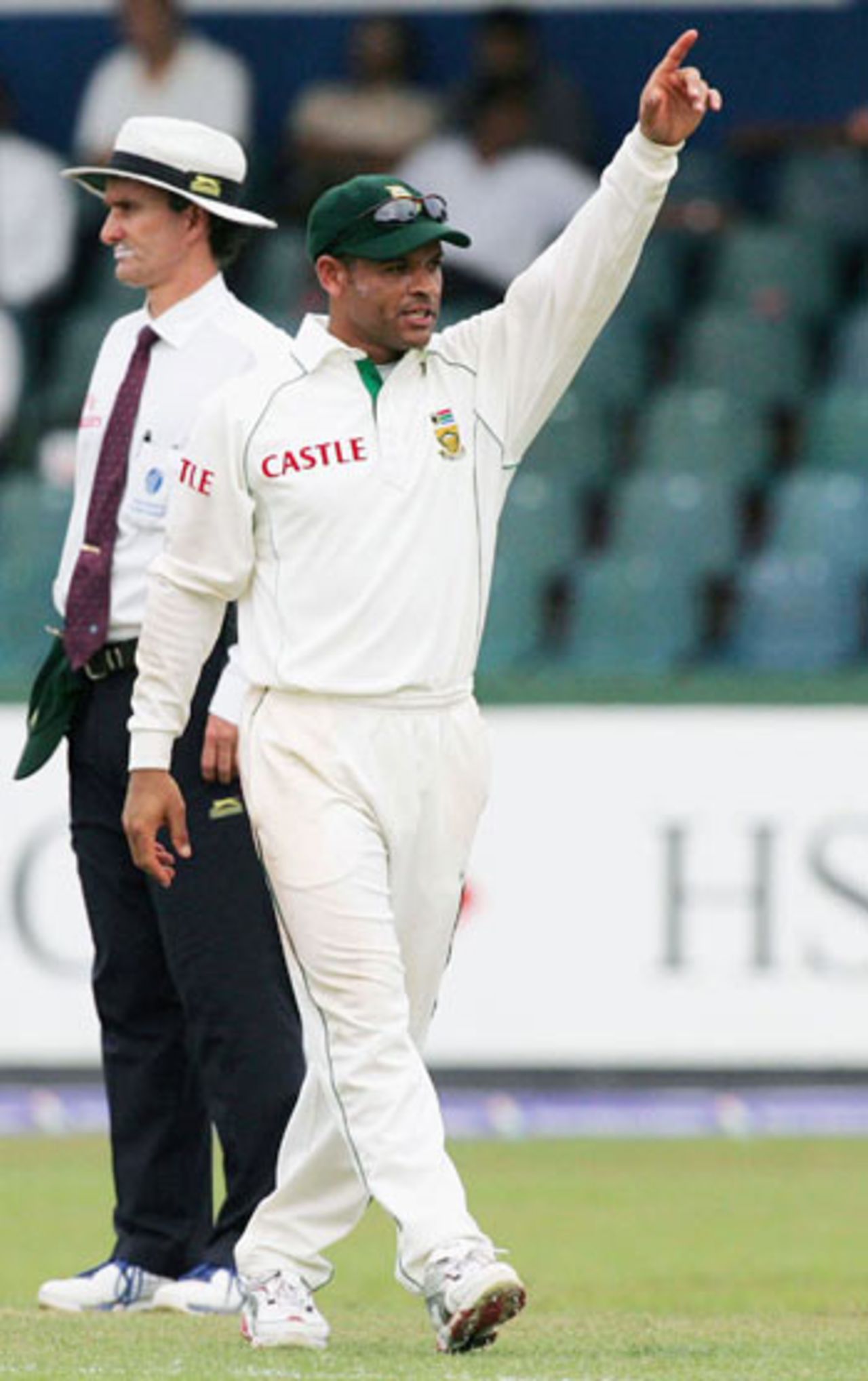 Ashwell Prince banishes another fielder to the boundary, Sri Lanka v South Africa, 1st Test, Sinhalese Sports Club, Colombo, 2nd day
