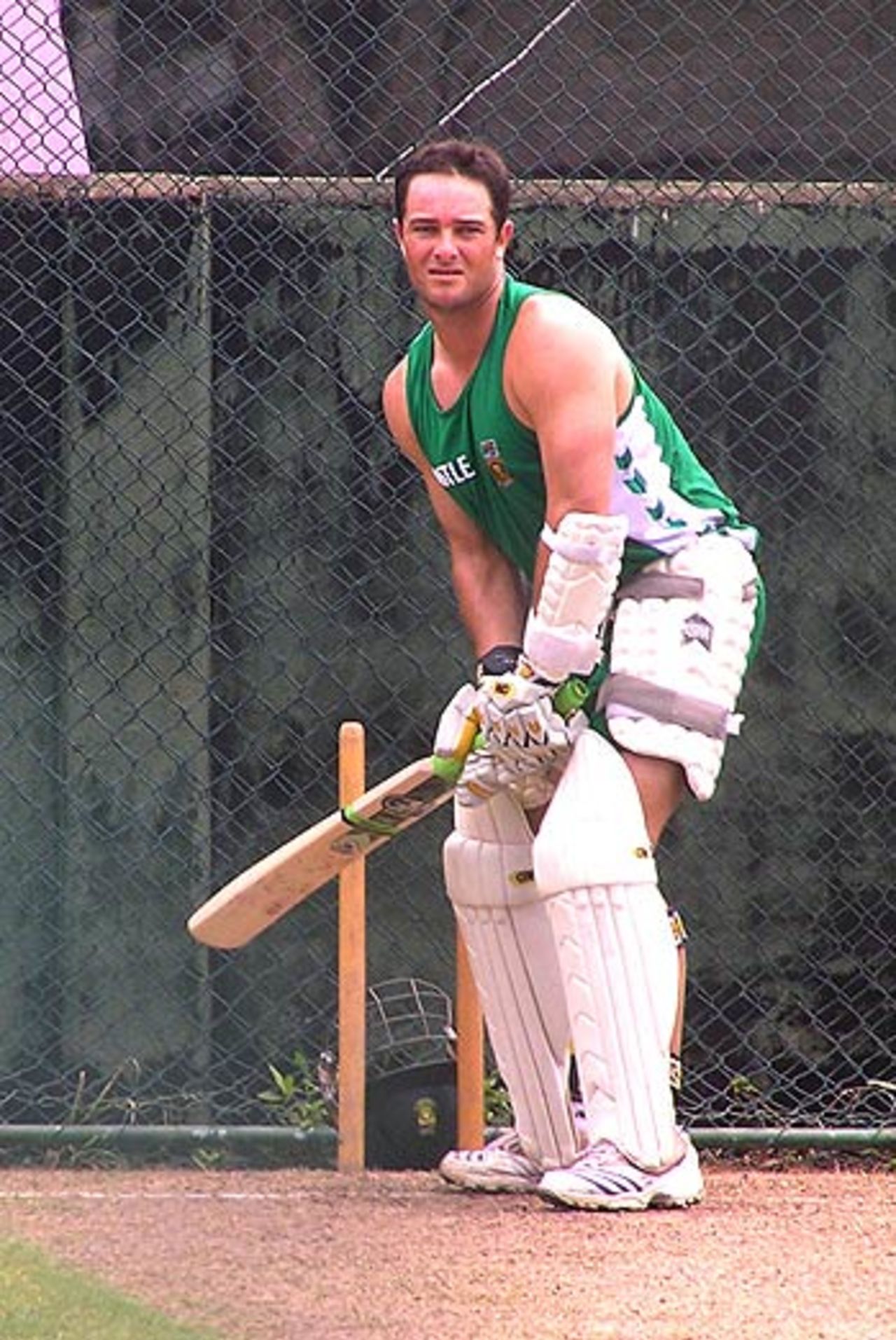 Mark Boucher during batting practice, Colombo, August 2, 2006