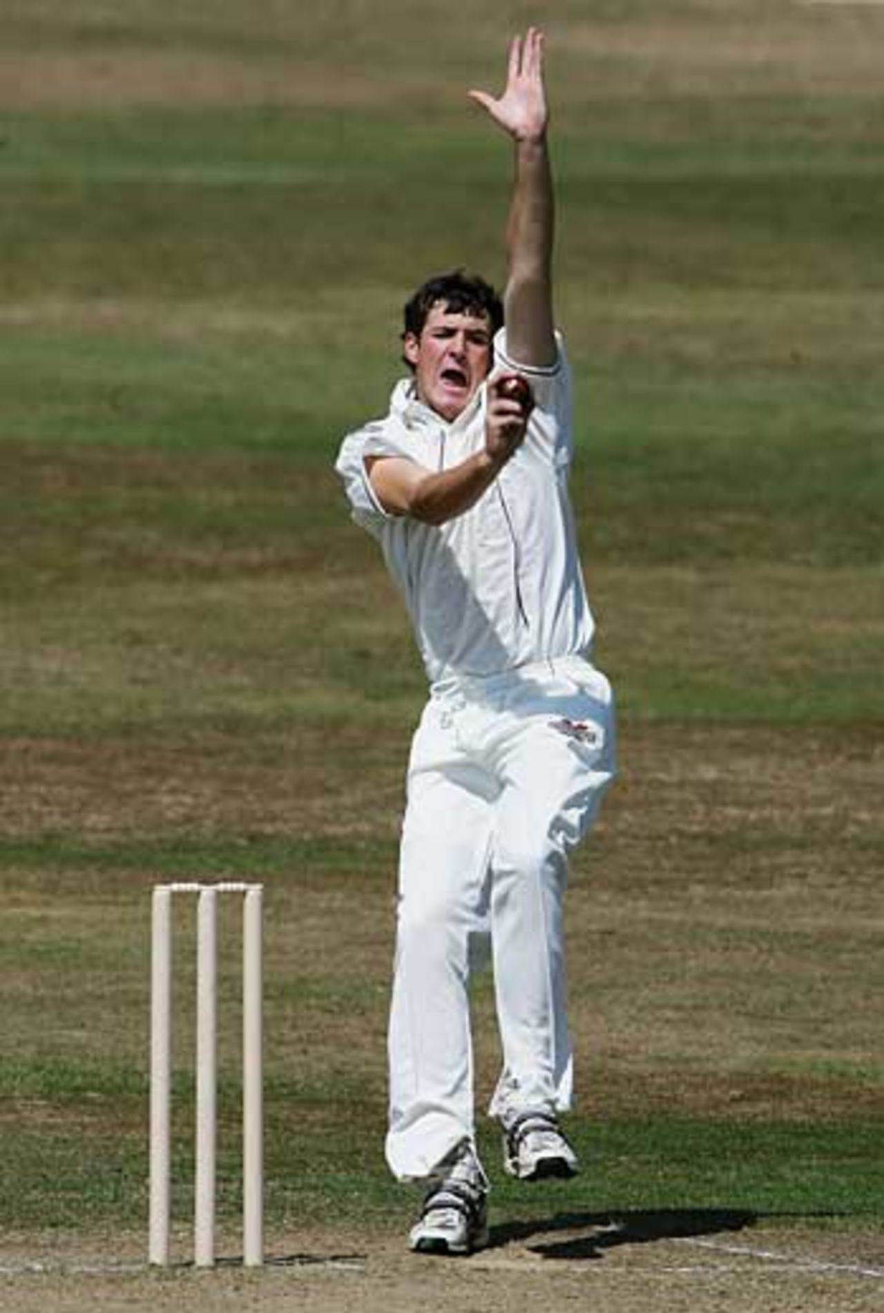Andrew Miller roars into bowl as England Under-19s search for wickets, England Under-19 v India Under-19, 2nd Test, Taunton, August 2, 2006