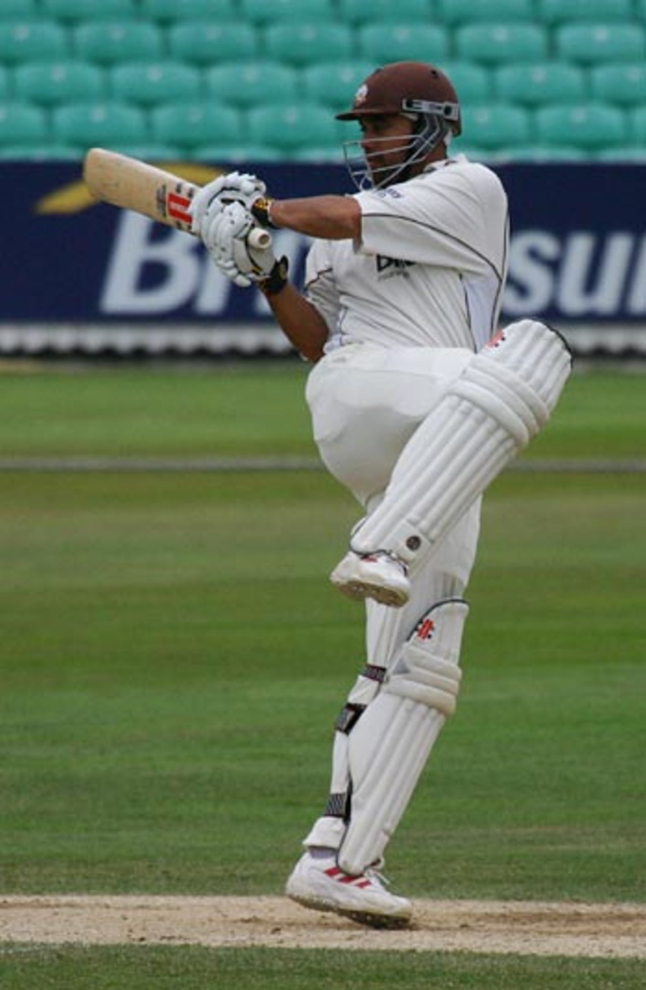 Scott Newman pulls a boundary on his way to 143, Surrey v Northants, The Oval, August 3, 2006